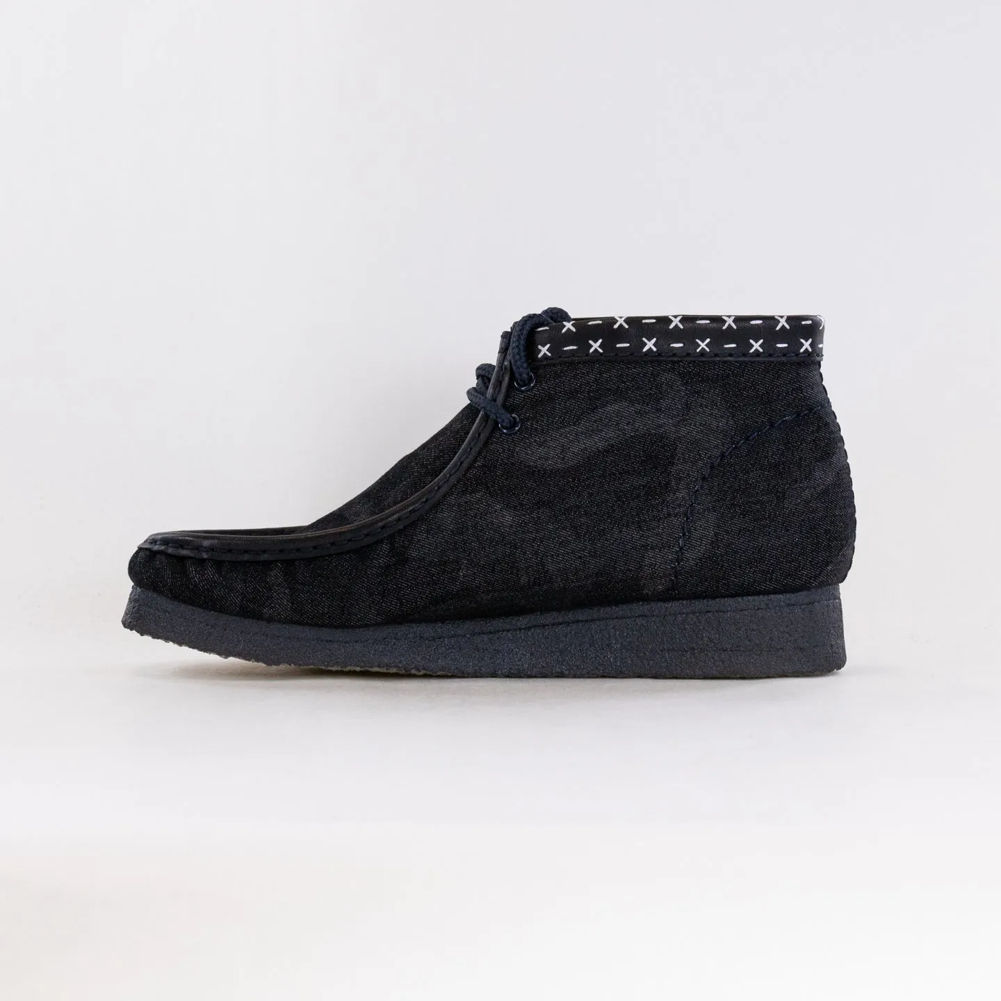 Clarks Originals Wallabee Boot (Men's) - Denim Blue Synthetic track master