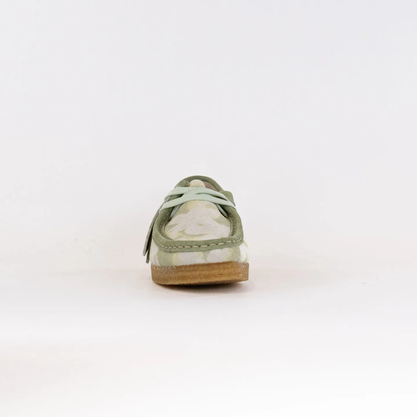 Clarks Originals Wallabee (Women's) - Green/Floral travel pair