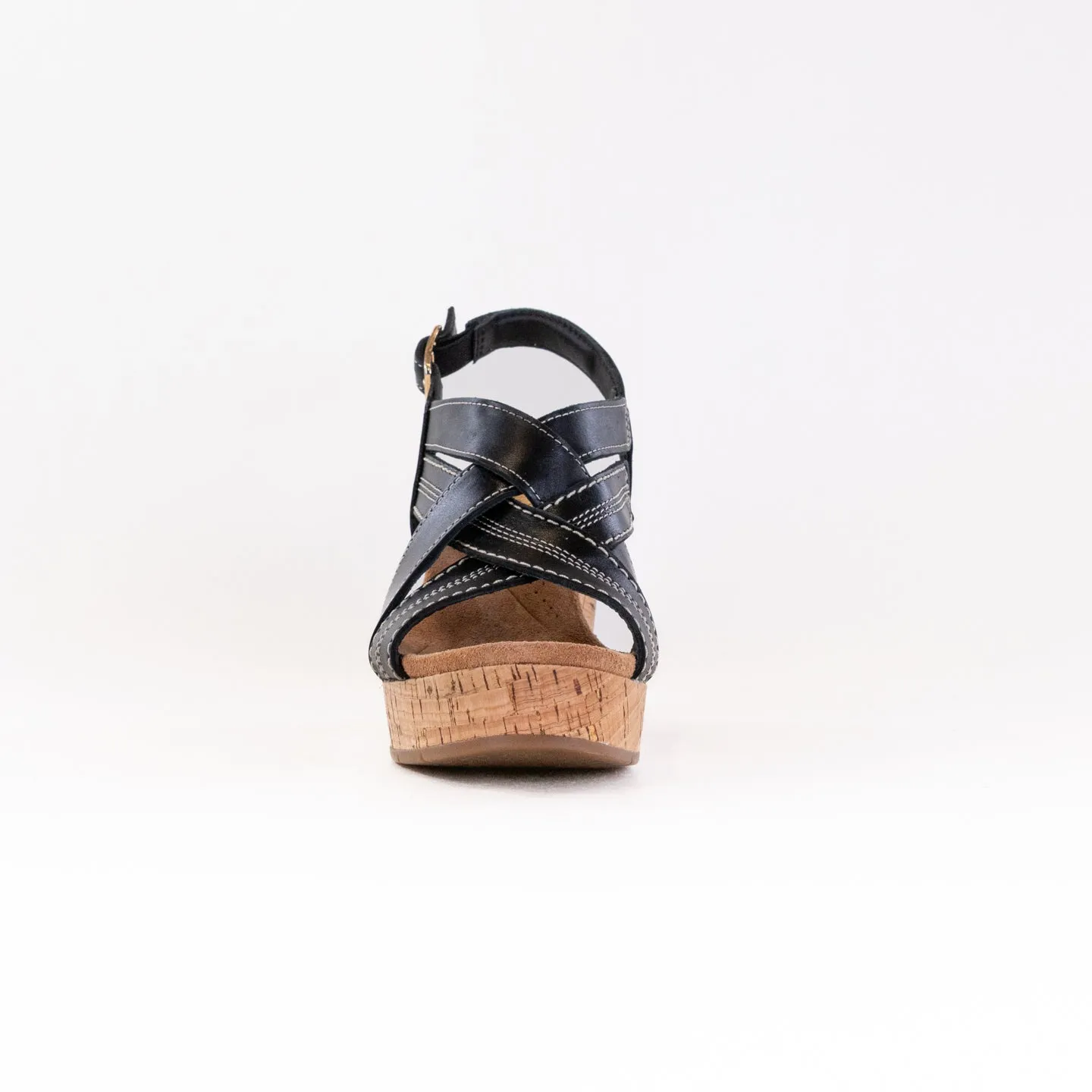 Clarks Sabina Sling (Women's) - Black/Black Spring Fresh