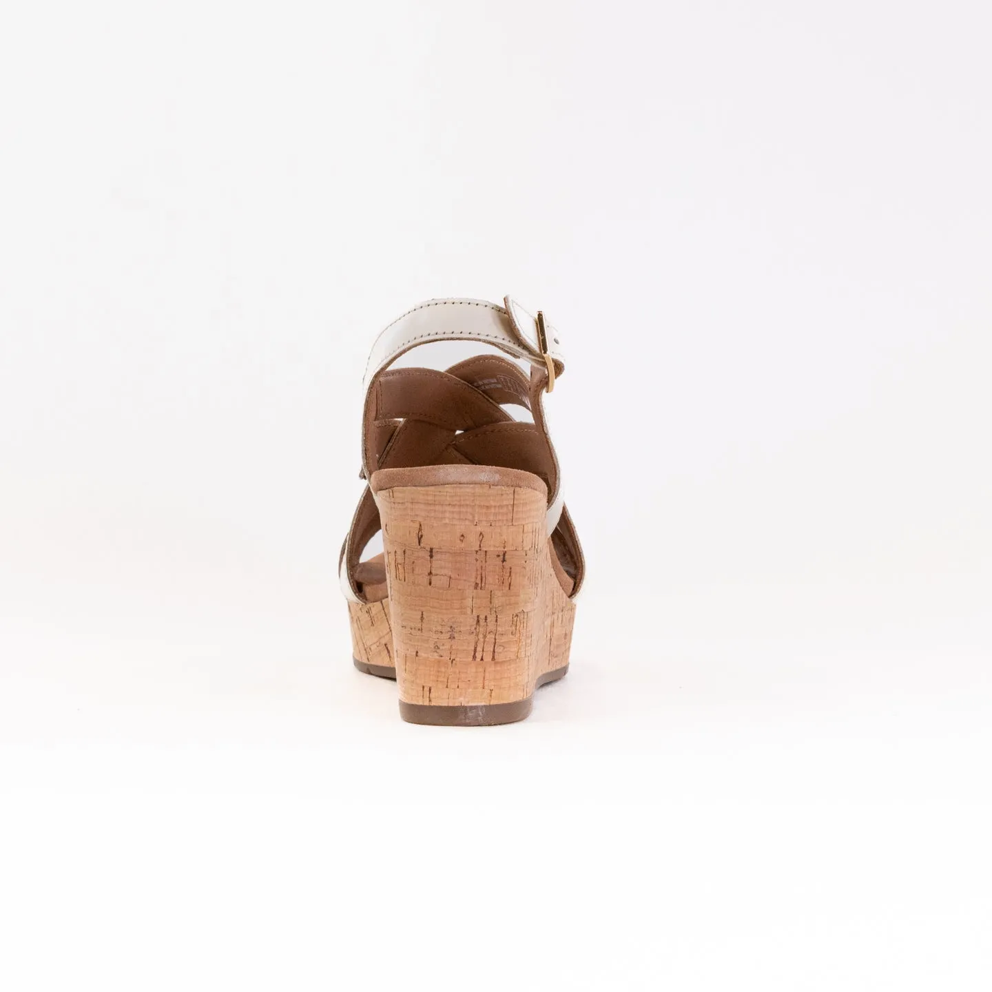 Clarks Sabina Sling (Women's) - Creme Leather Light Look