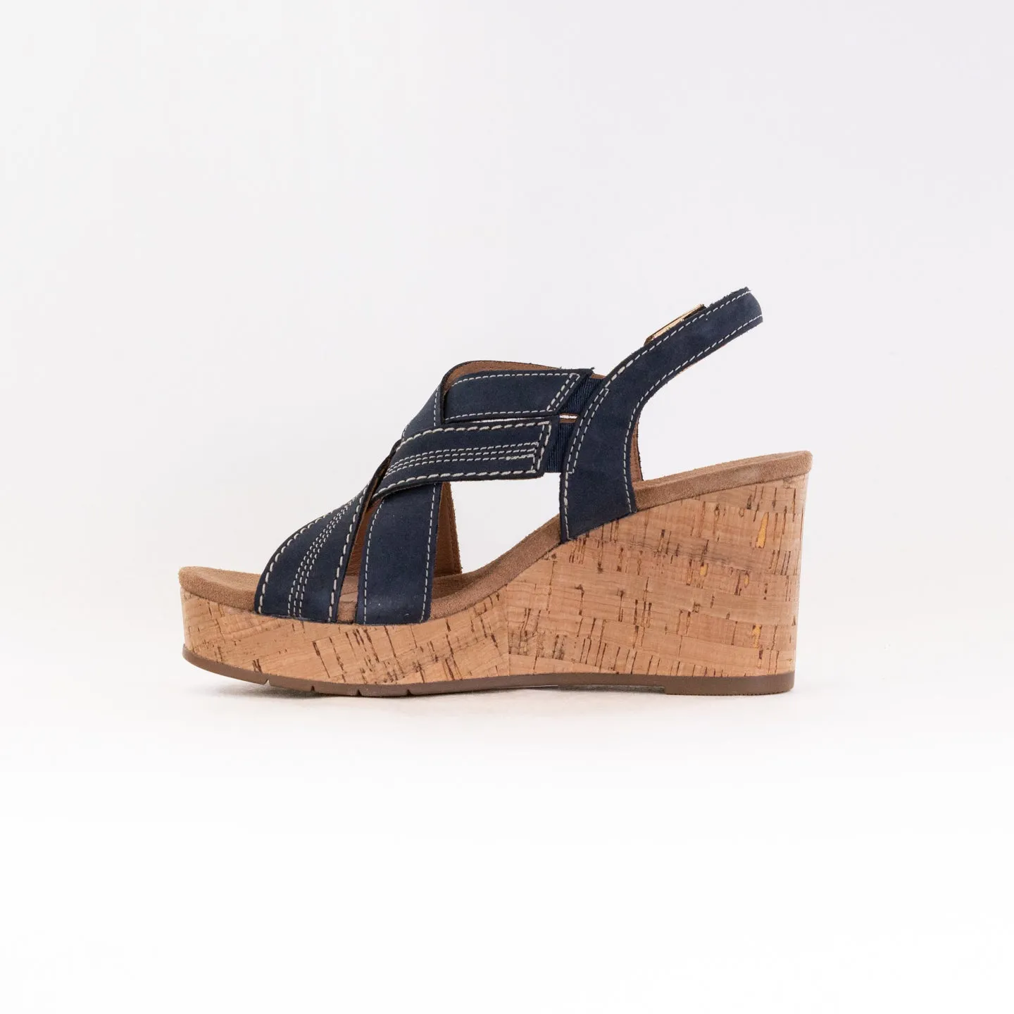 Clarks Sabina Sling (Women's) - Navy Nubuck Free Mind