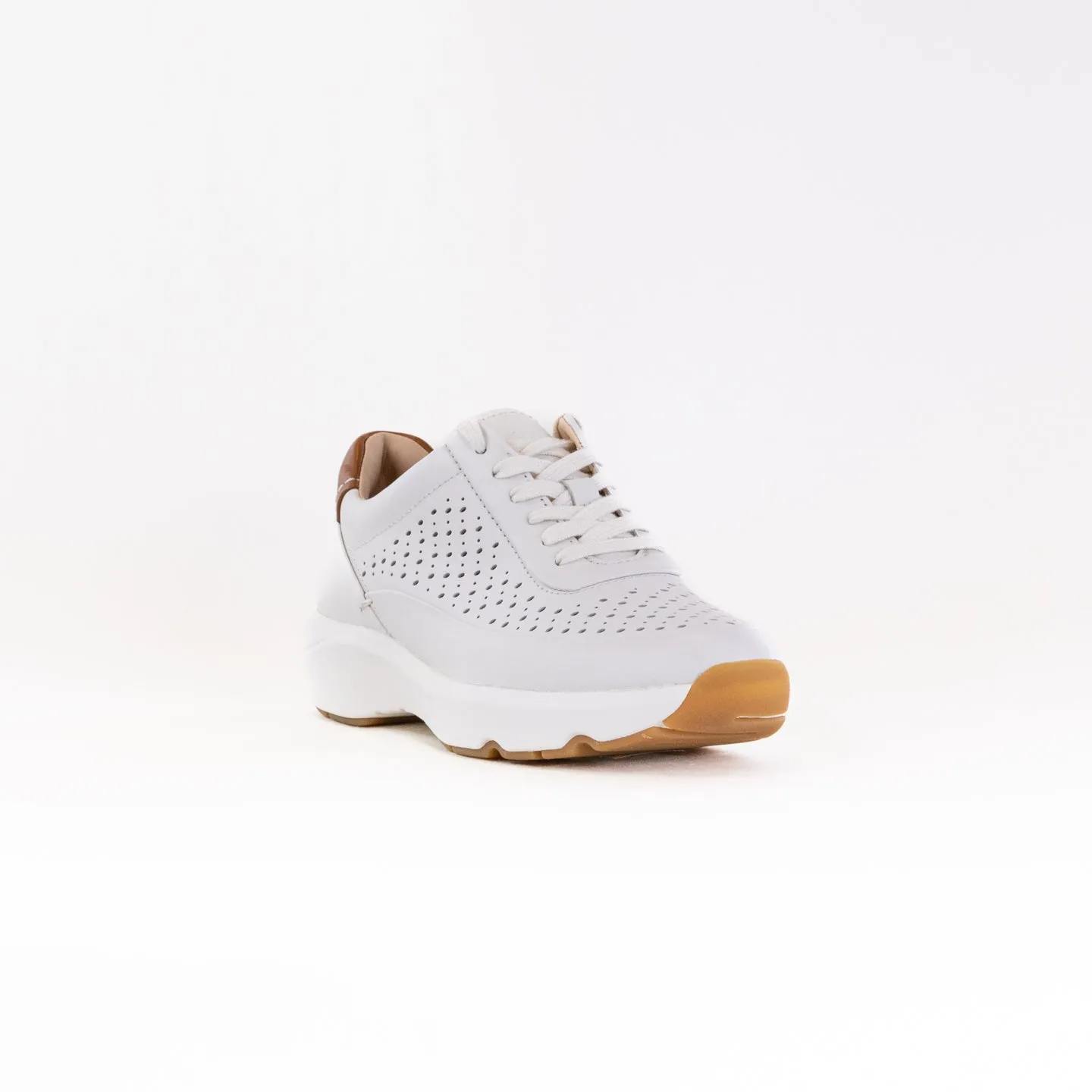 Clarks Tivoli Grace (Women's) - White Leather weather flex