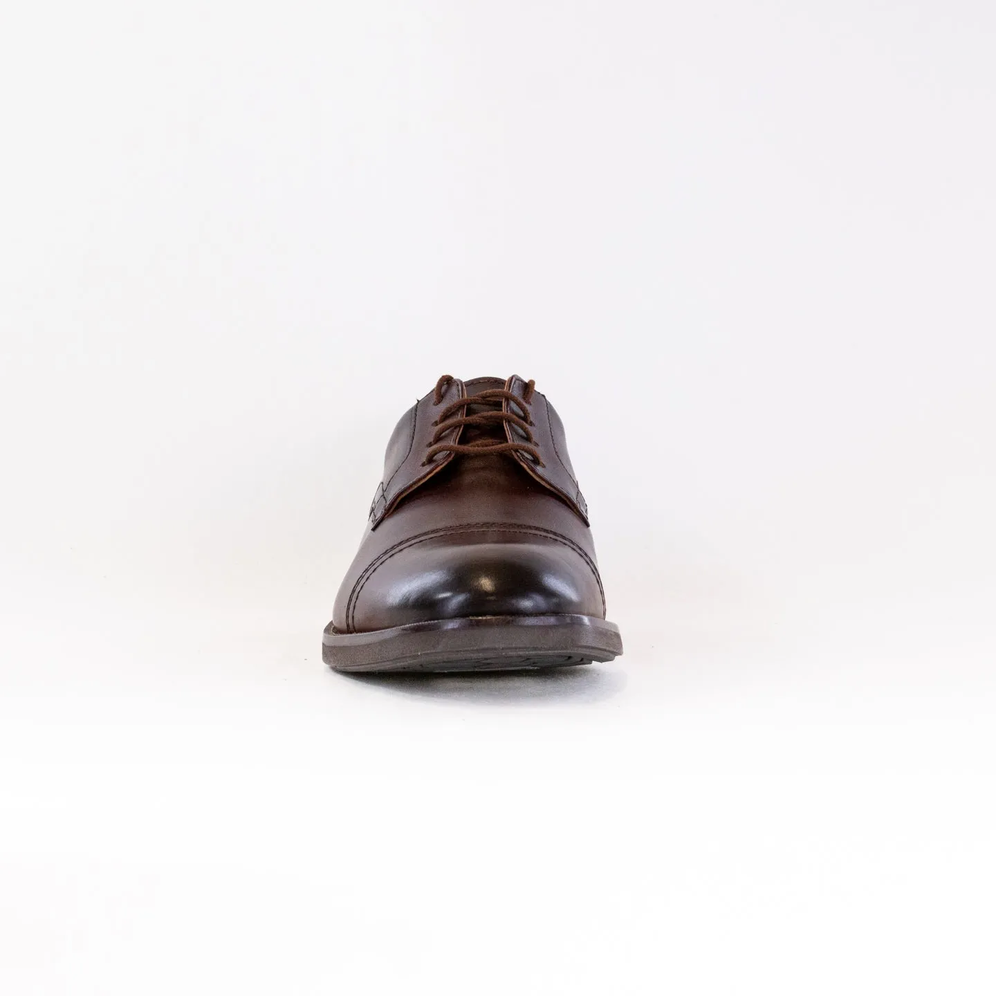 Clarks Un Hugh Cap (Men's) - Mahogany Leather smart step