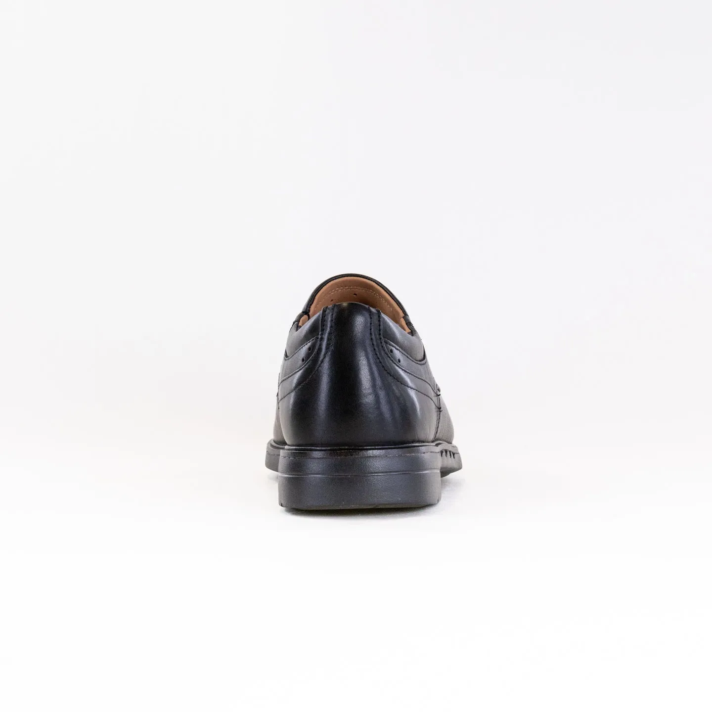 Clarks Un Kendrick Go (Men's) - Black Leather breathable mesh