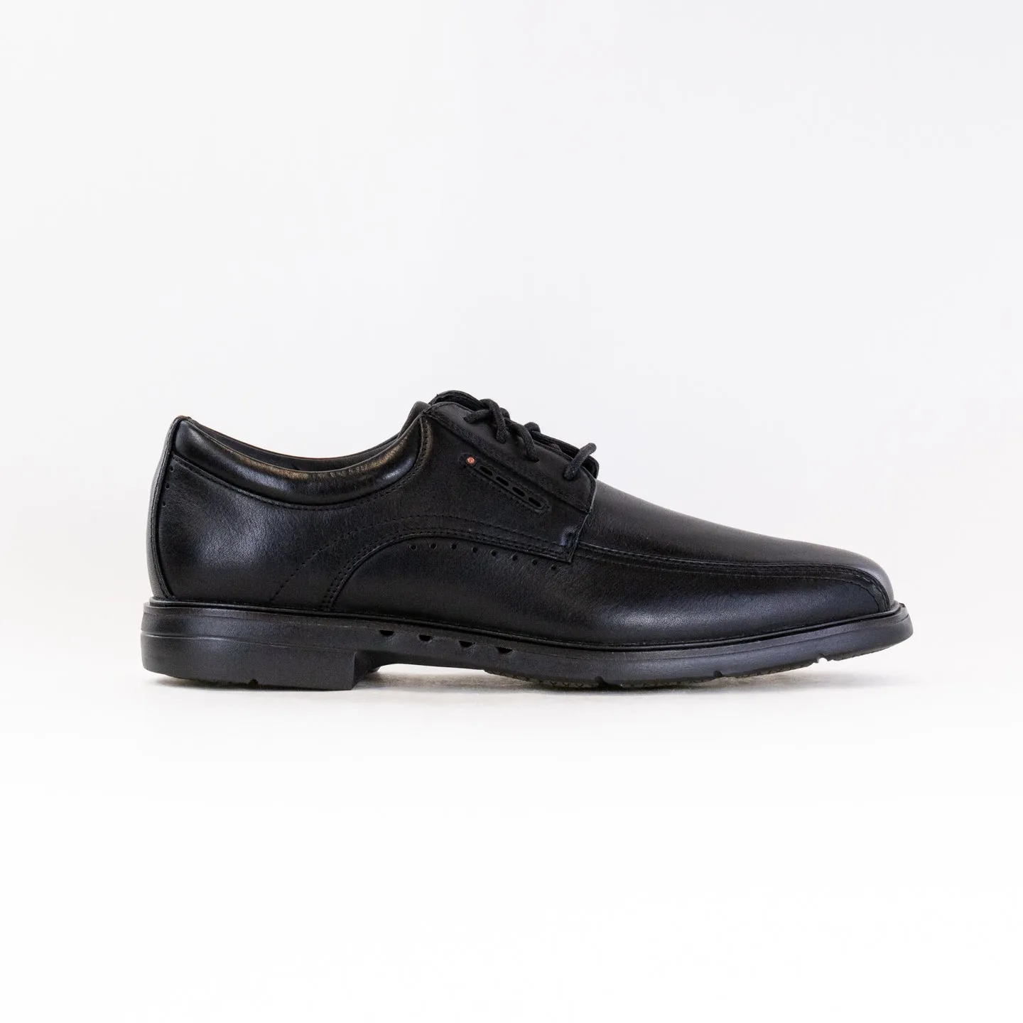 Clarks Un Kendrick Way (Men's) - Black Leather climate fit