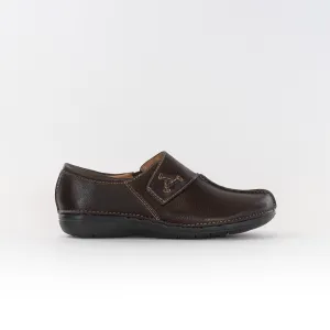 Clark's Un Loop Ave (Women's) - Dark Brown Leather timeless appeal Clark's Un Loop Ave (Women's) - Dark Brown Leather lightweight frame