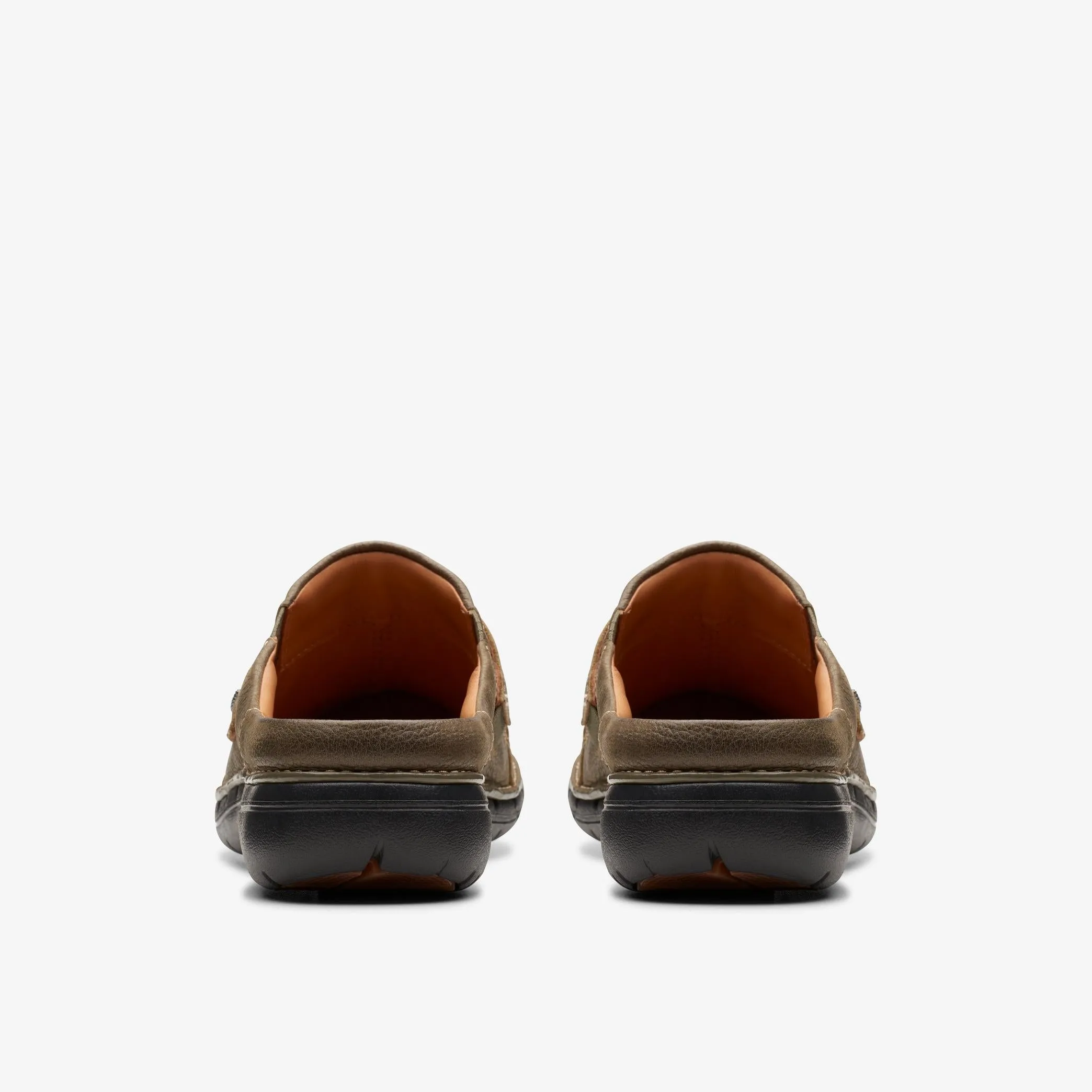 Clark's Un Loop Ease (Women's) - Dark Olive Leather firm terrain