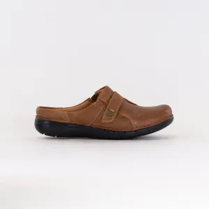 Clark's Un Loop Ease (Women's) - Dark Tan Leather edge guard Clark's Un Loop Ease (Women's) - Dark Tan Leather toe protection