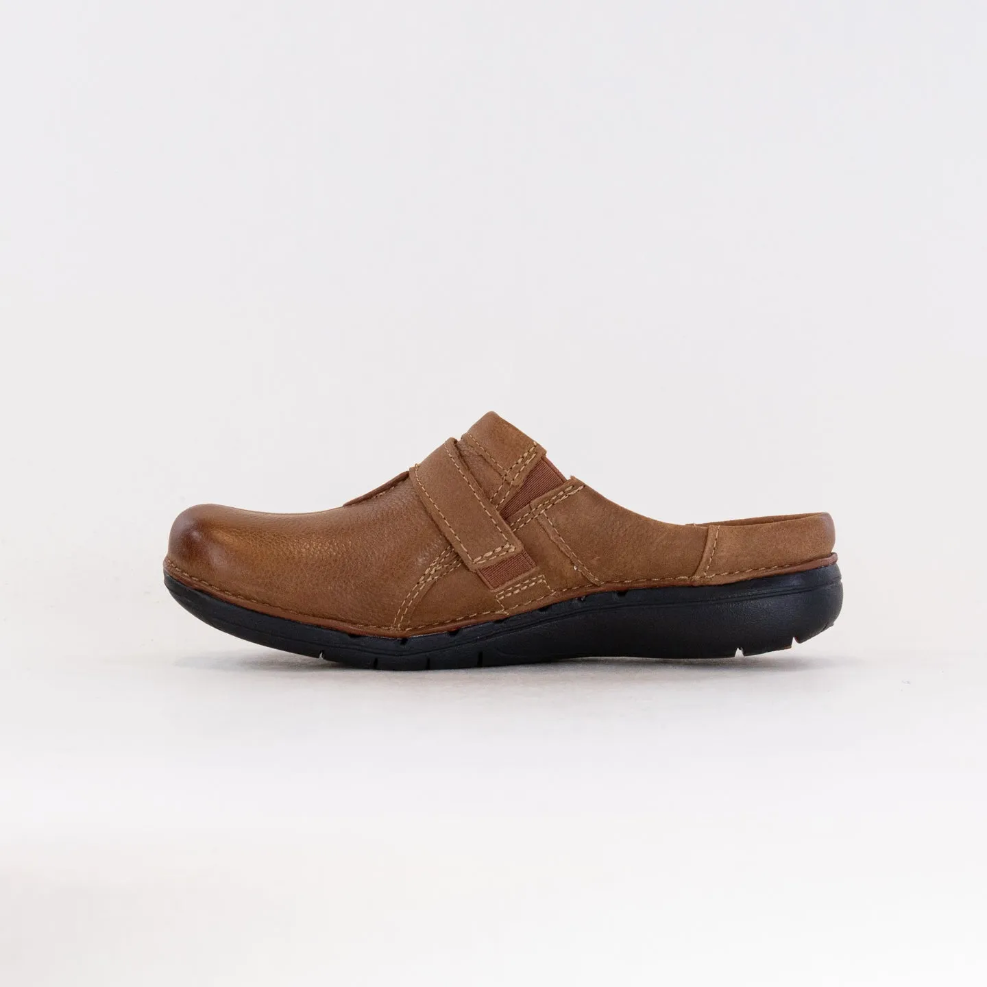 Clark's Un Loop Ease (Women's) - Dark Tan Leather secure grip