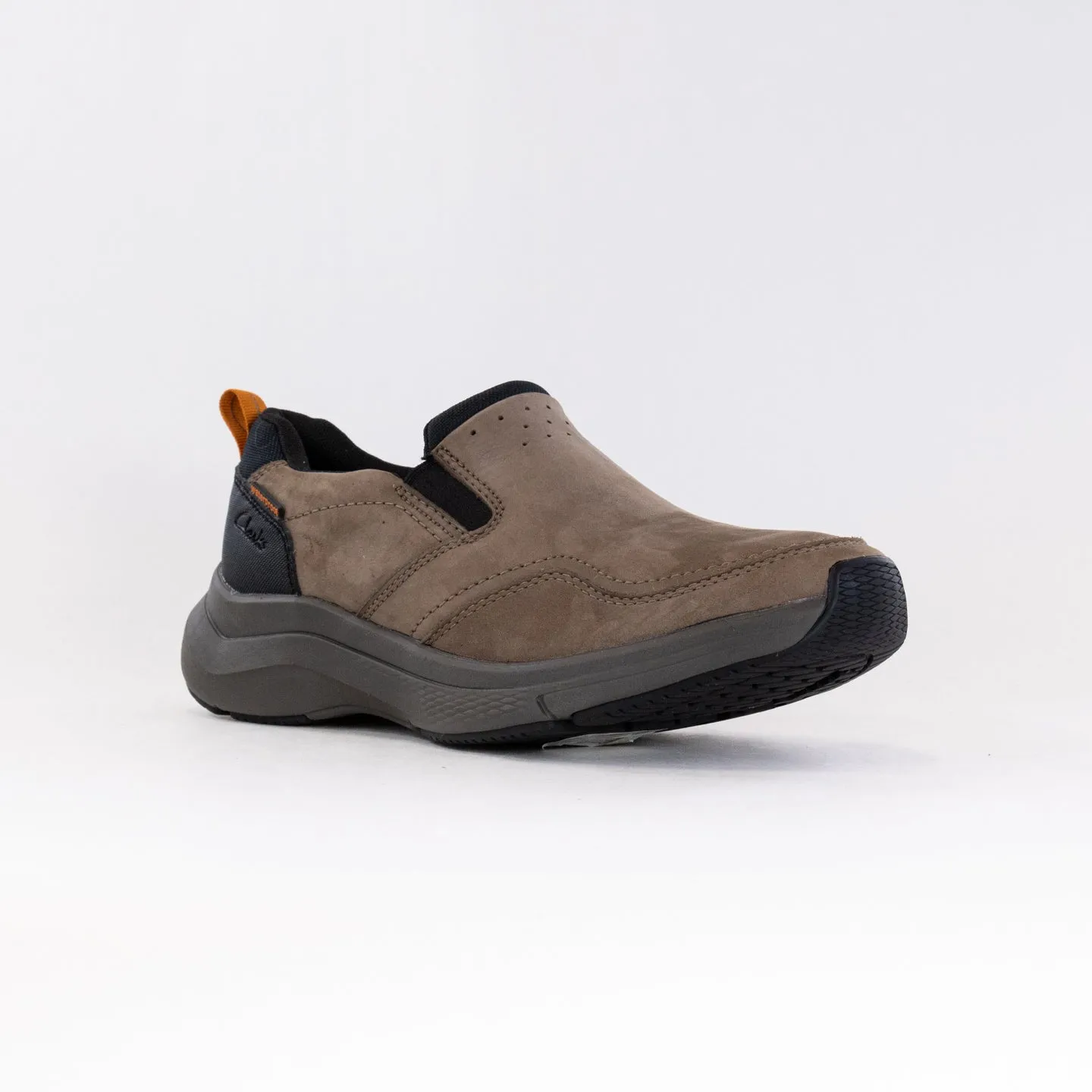 Clarks Wave Edge (Men's) - Taupe Nubuck secure lock