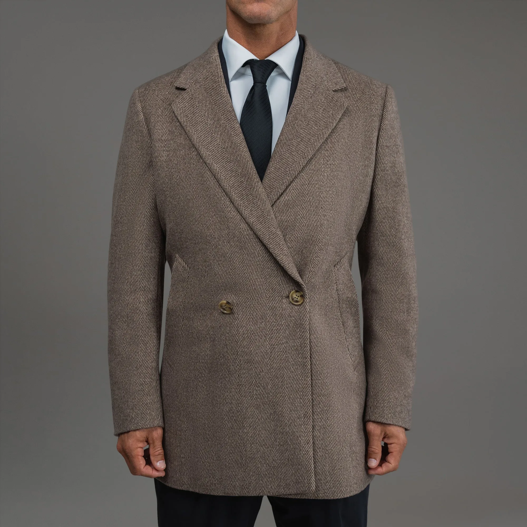 Classic Wool Silk Overcoat classic style