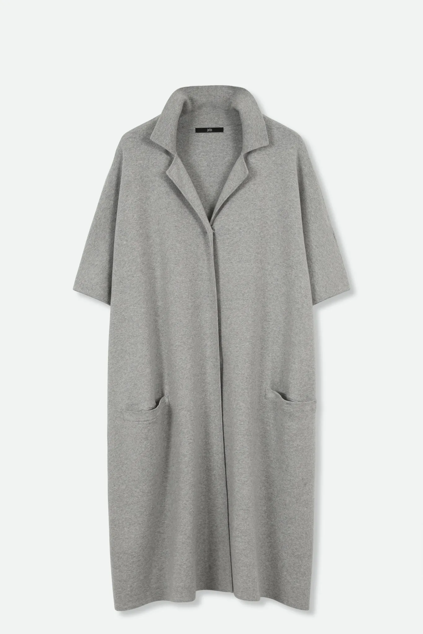 CLEO COAT IN KNIT PIMA COTTON IN HEATHER culture blend