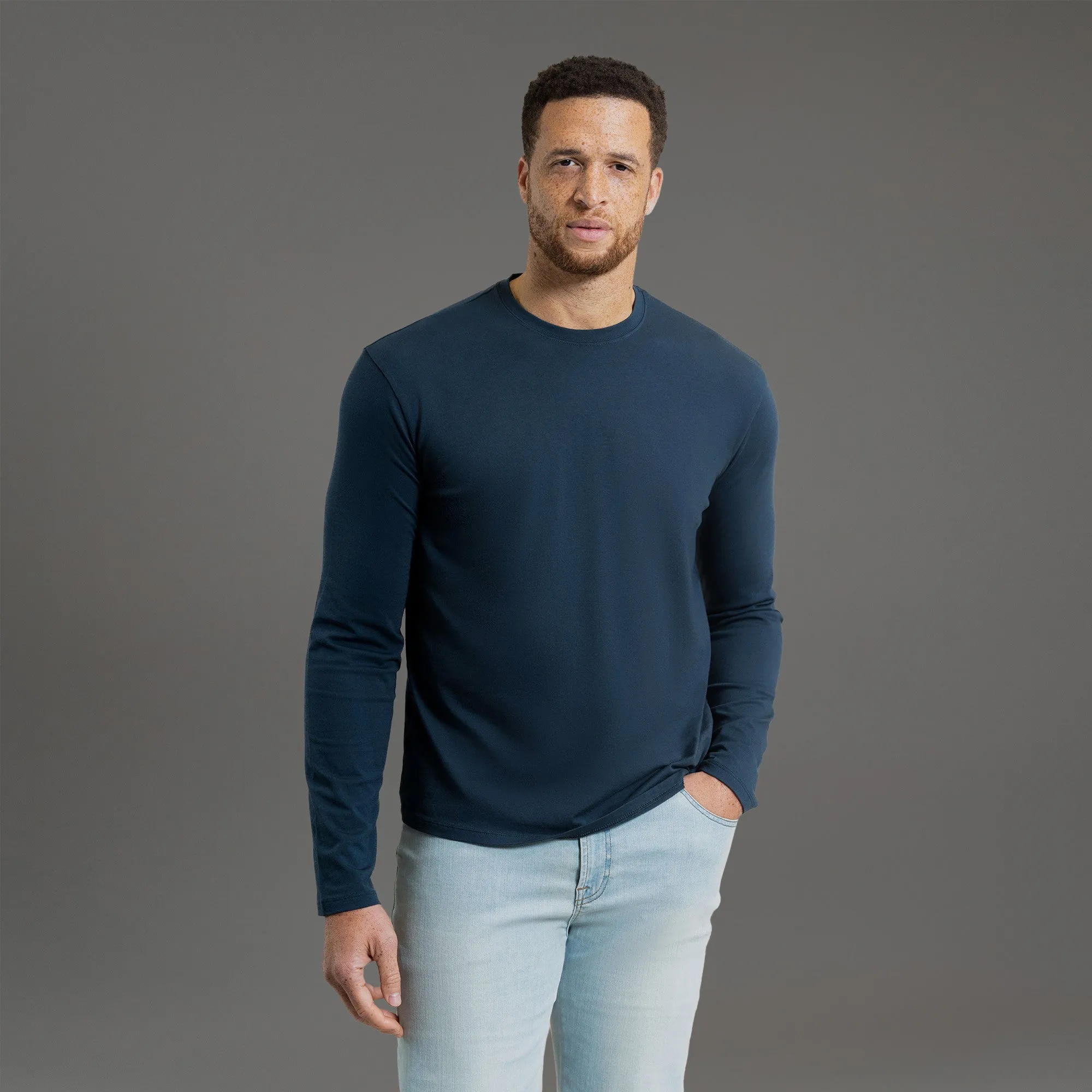 Cloud Long Sleeve T-Shirt - Deep Sea urban charm