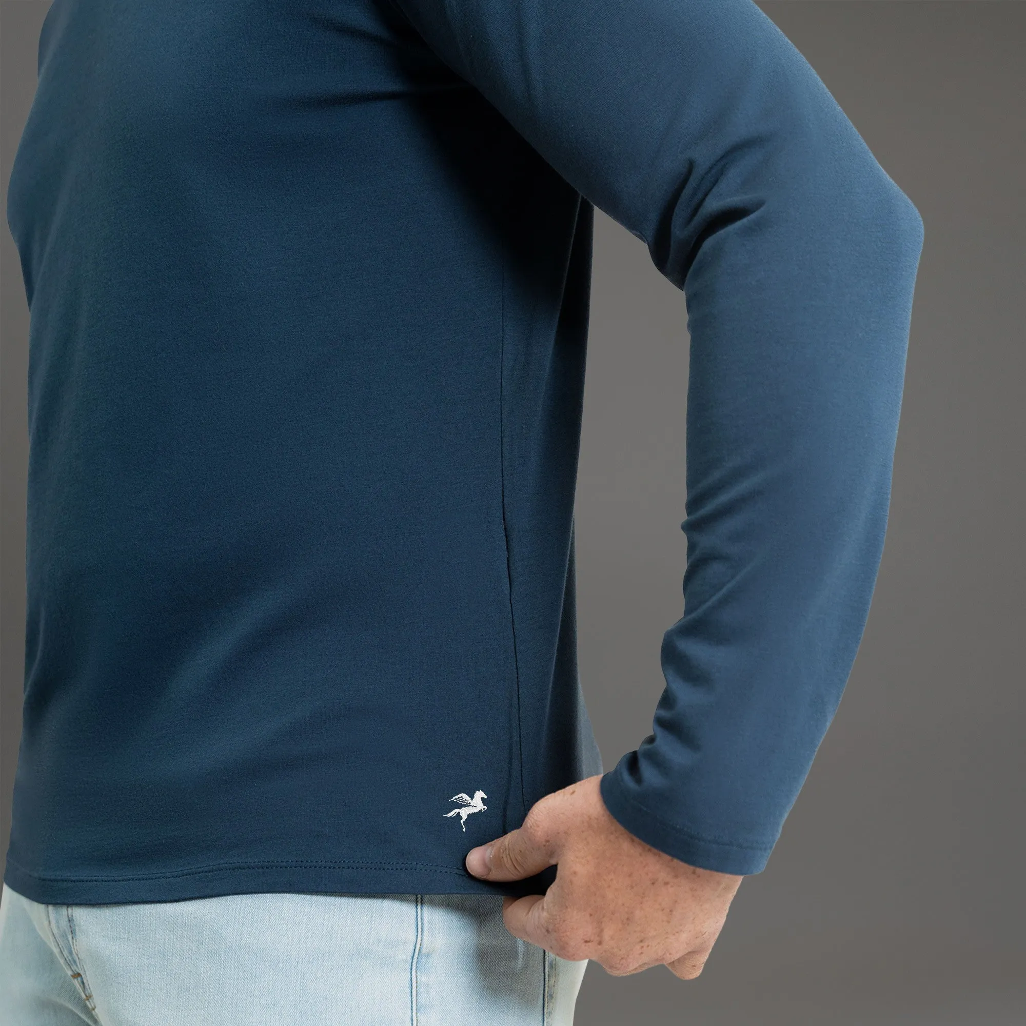 Cloud Long Sleeve T-Shirt - Deep Sea high street