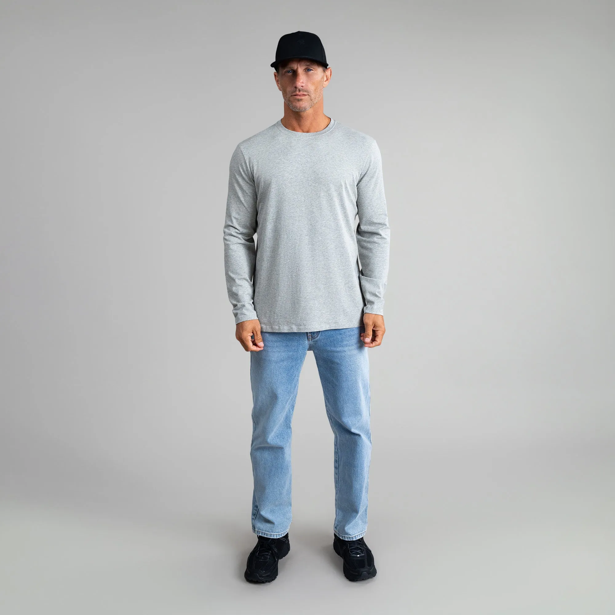 Cloud Long Sleeve T-Shirt - Heather Gray daily sense