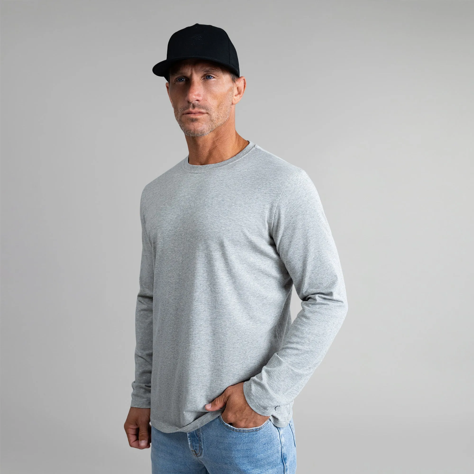 Cloud Long Sleeve T-Shirt - Heather Gray tactile joy