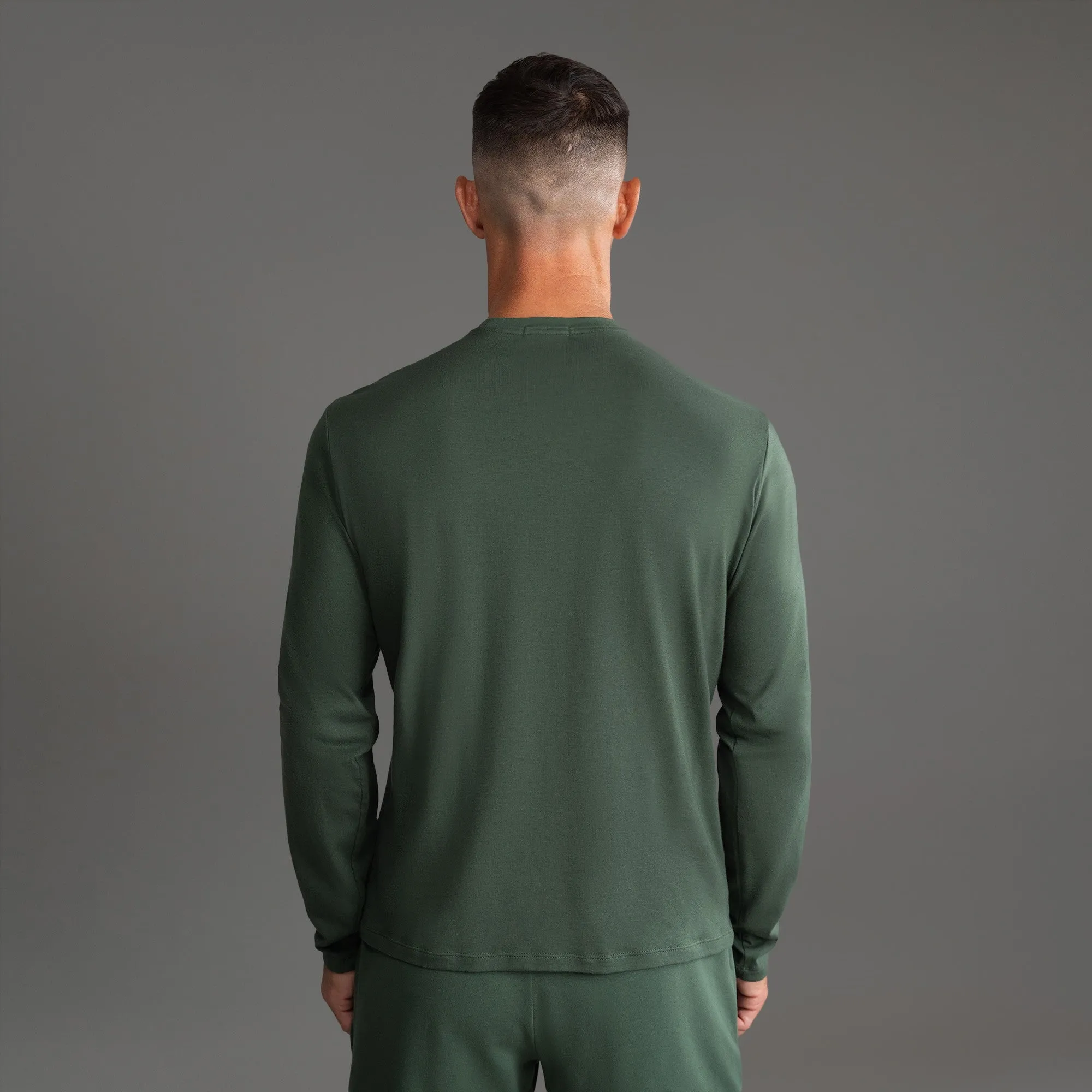 Cloud Long Sleeve T-Shirt - Moss fit all