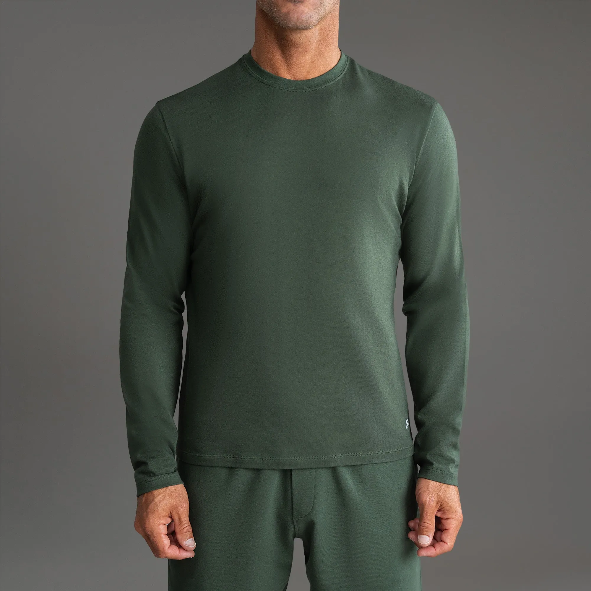 Cloud Long Sleeve T-Shirt - Moss flirty touch