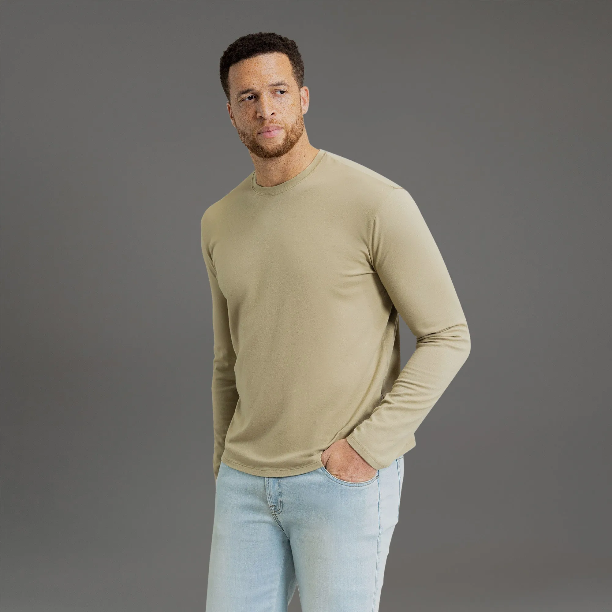 Cloud Long Sleeve T-Shirt - Sand unity vibe
