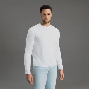 Cloud Long Sleeve T-Shirt - White modern shift Cloud Long Sleeve T-Shirt - White crafted mood