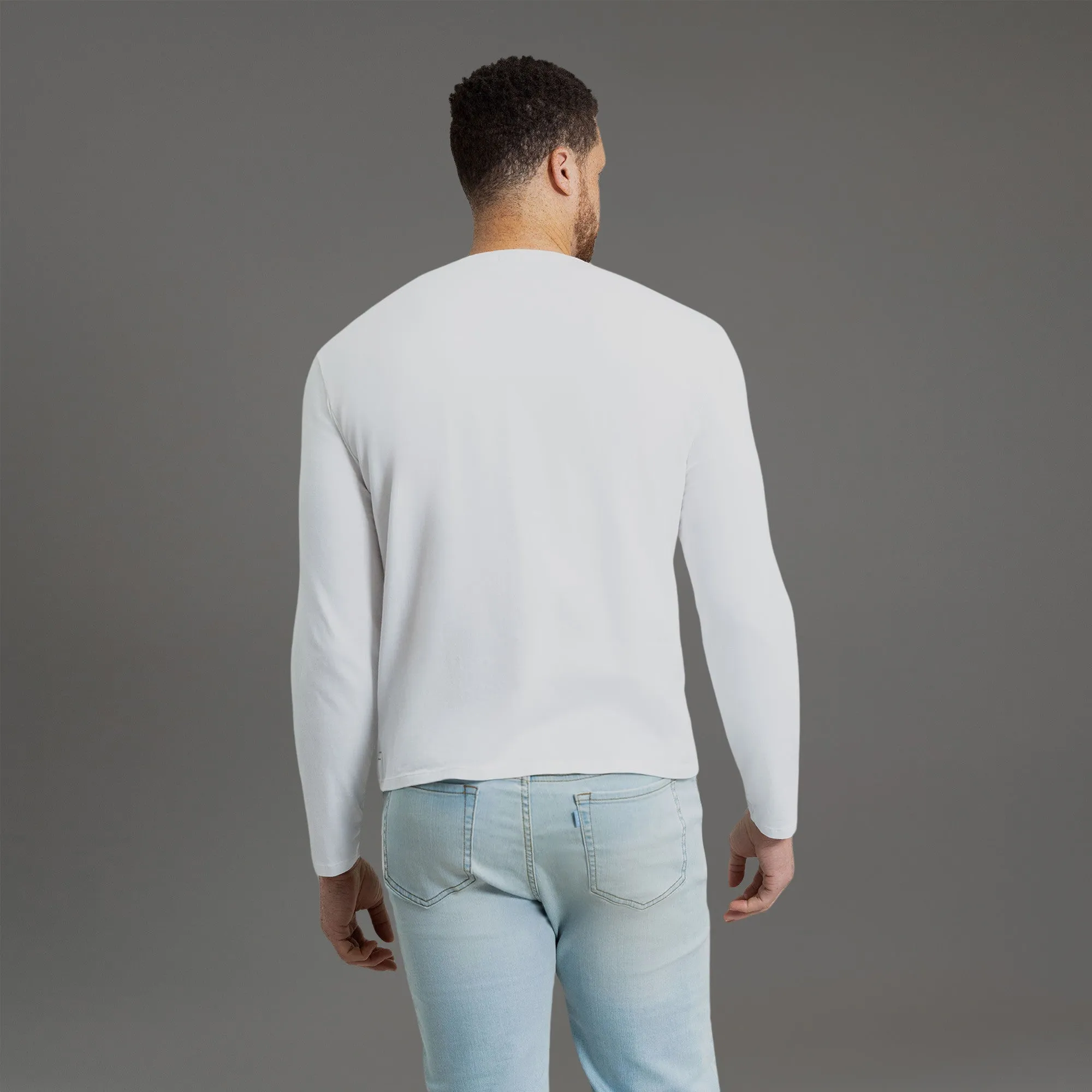 Cloud Long Sleeve T-Shirt - White care gift