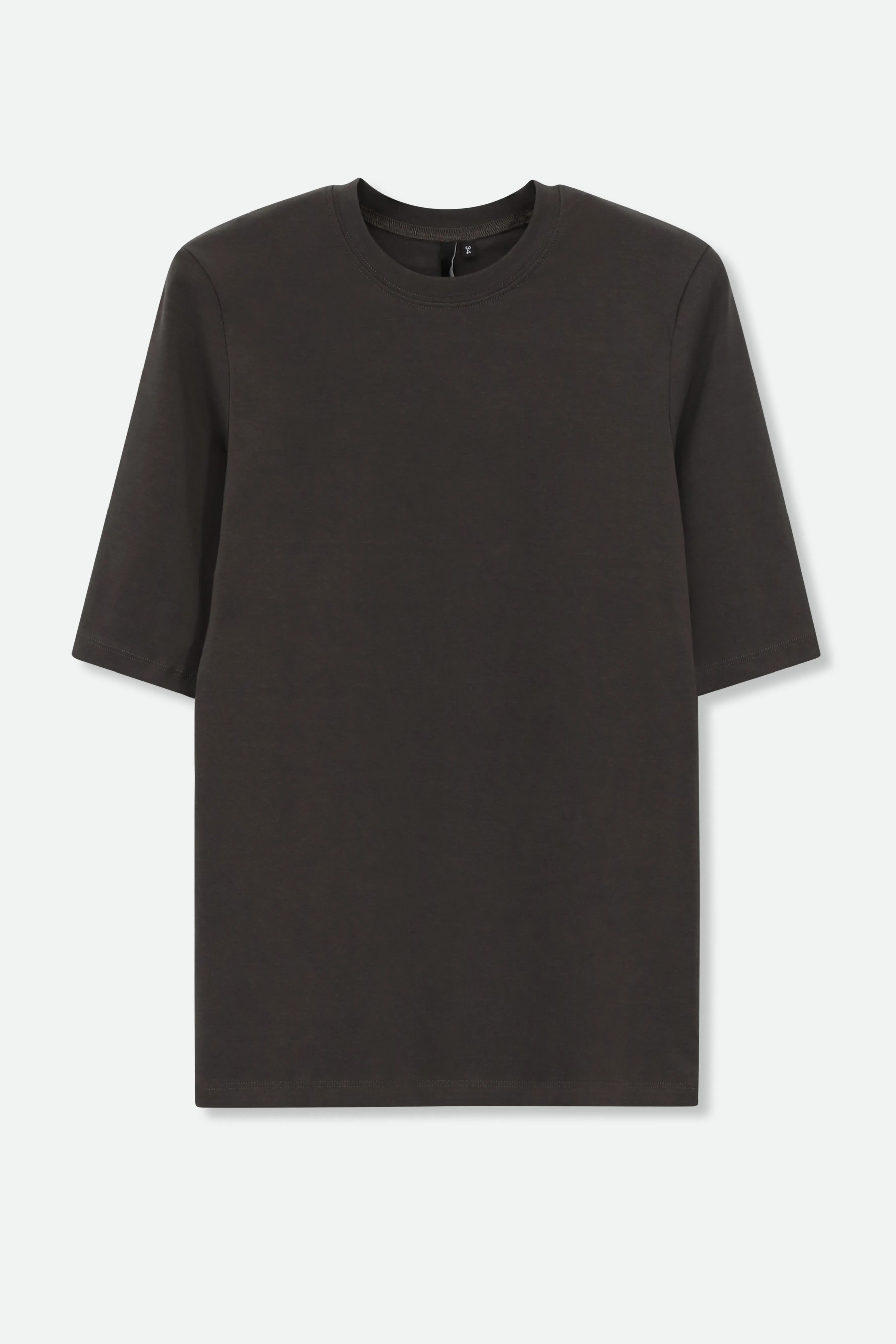 CORE COLLECTION ELBOW SLEEVE CREW IN PIMA COTTON STRETCH natural beat