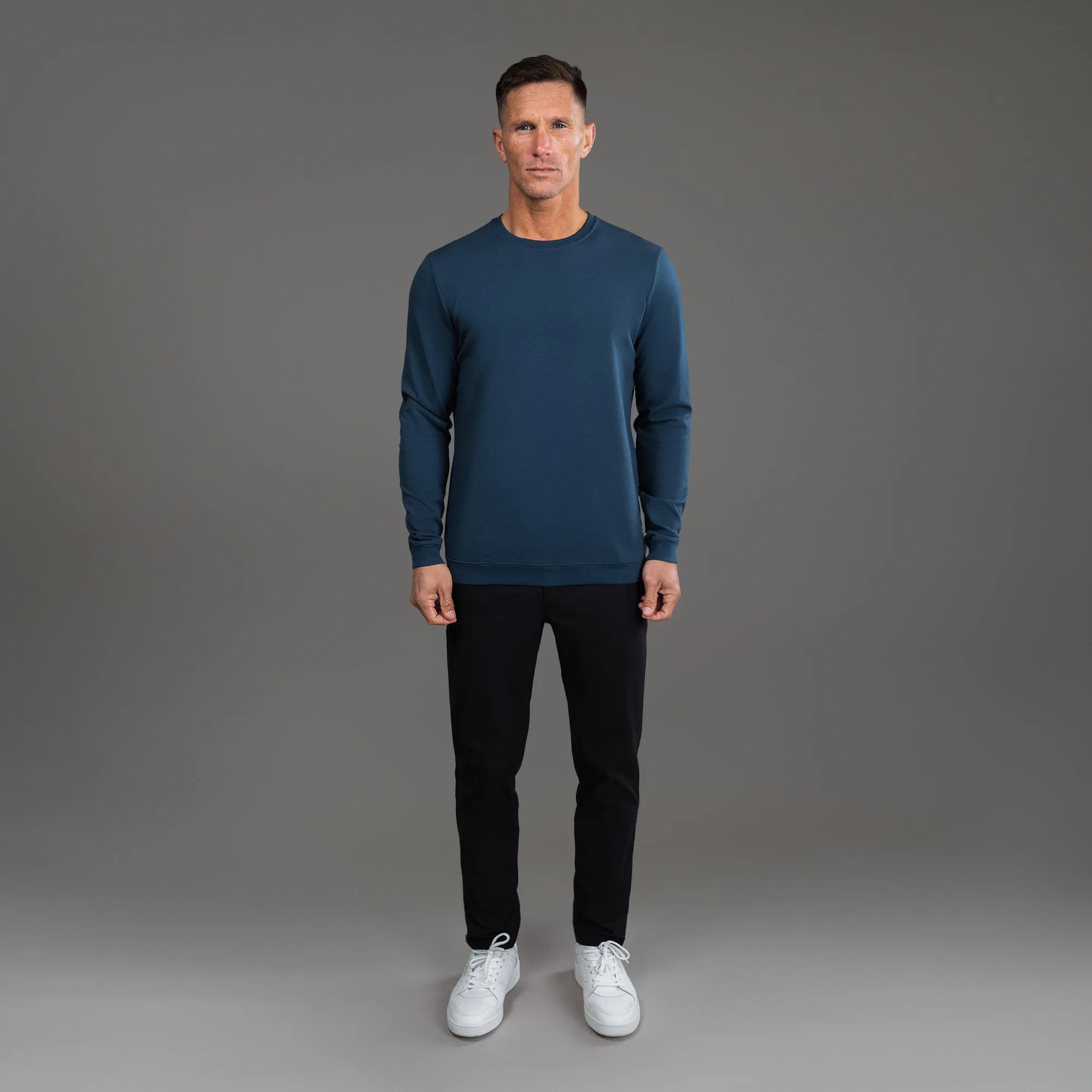 Cumulus Crew Pullover - Deep Sea laidback sharp