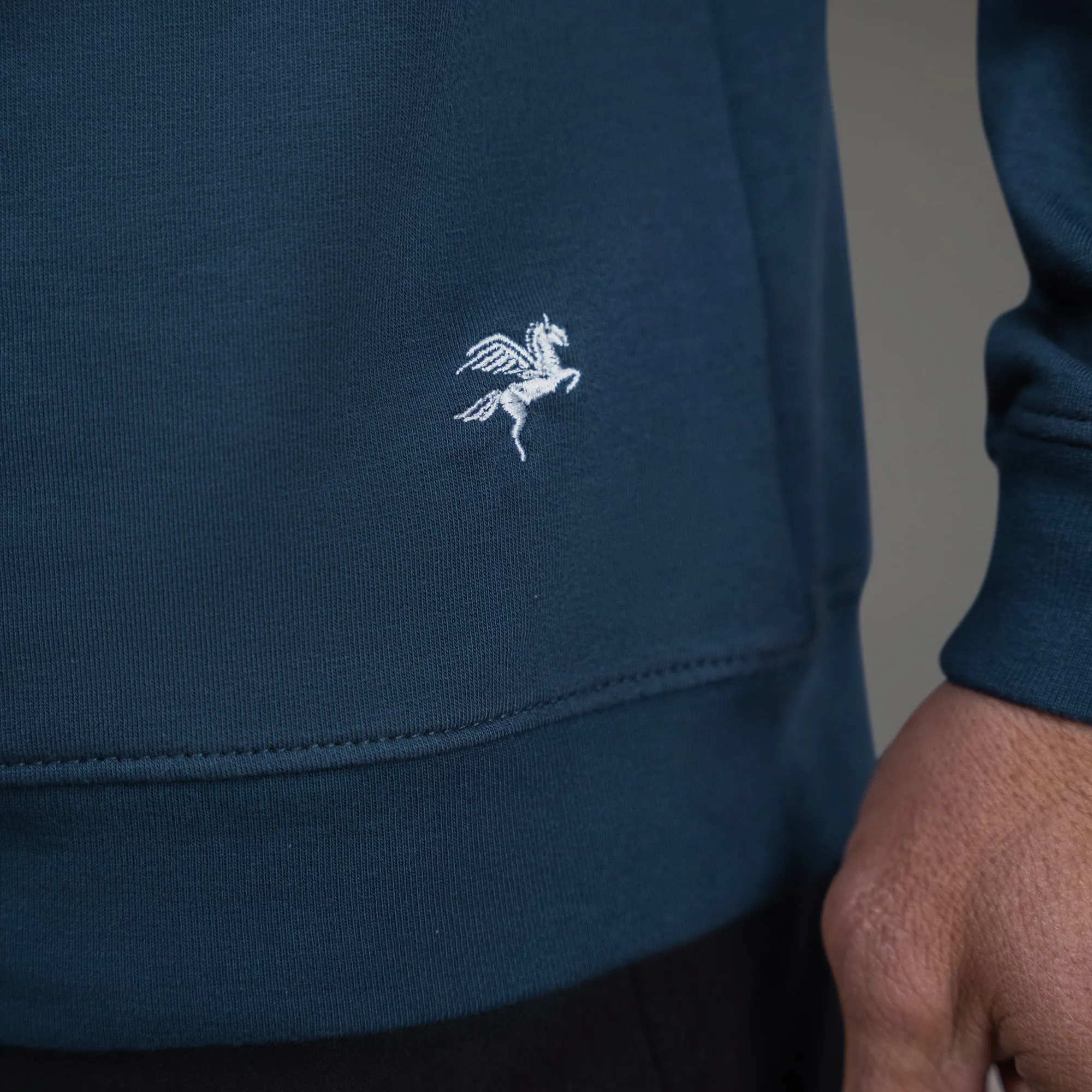 Cumulus Crew Pullover - Deep Sea tribal edge
