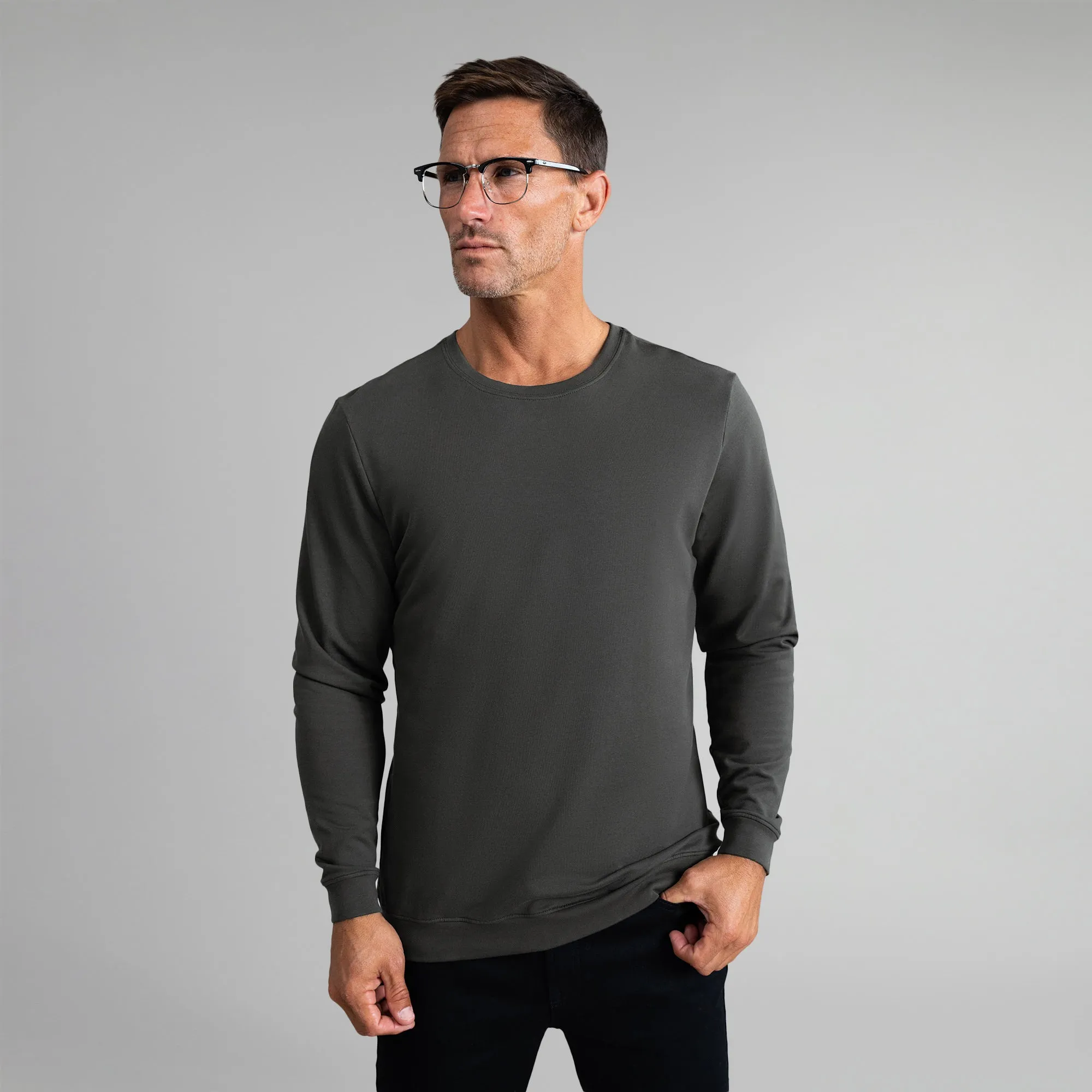 Cumulus Crew Pullover - Smoke happy vibe