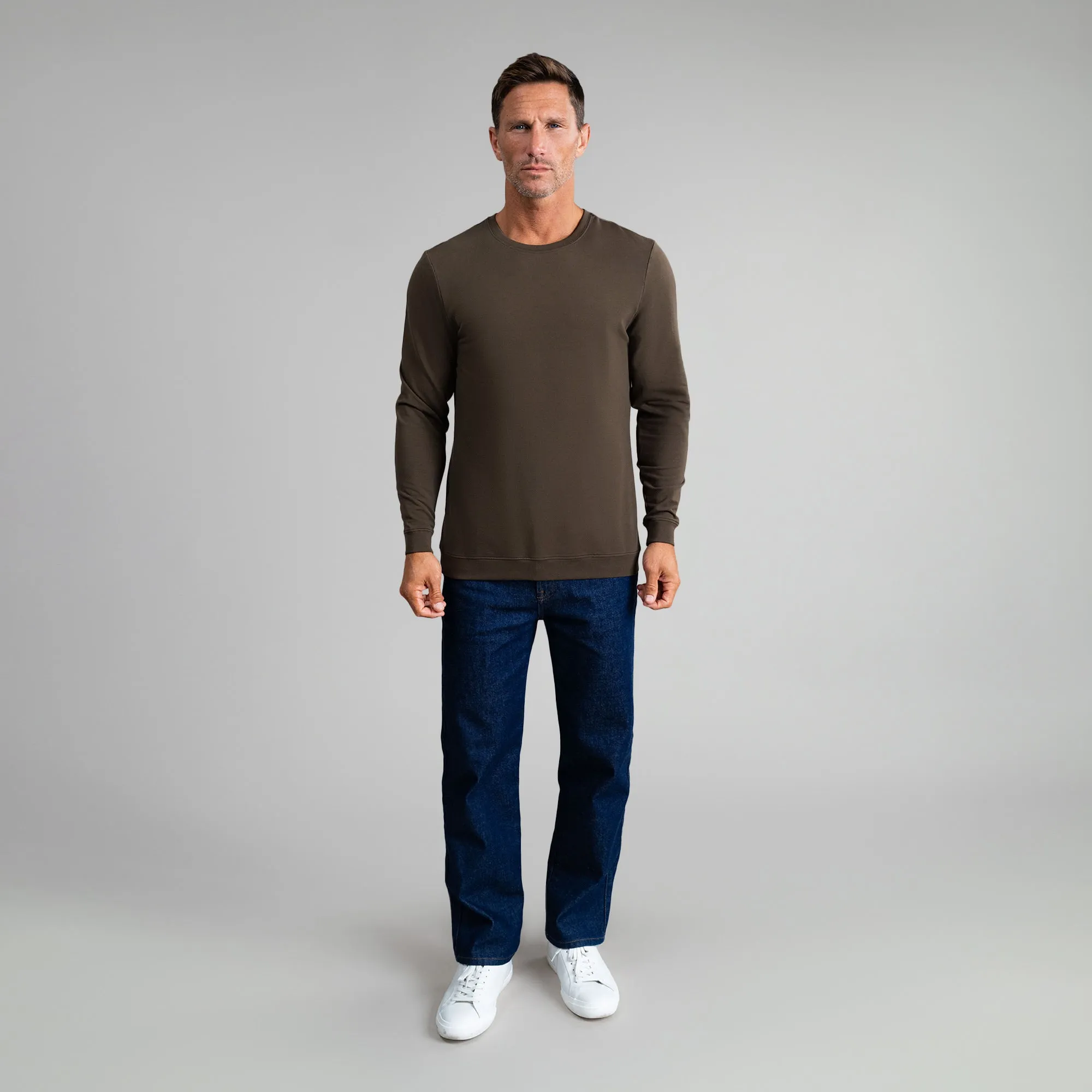 Cumulus Crew Pullover - Umber event fit