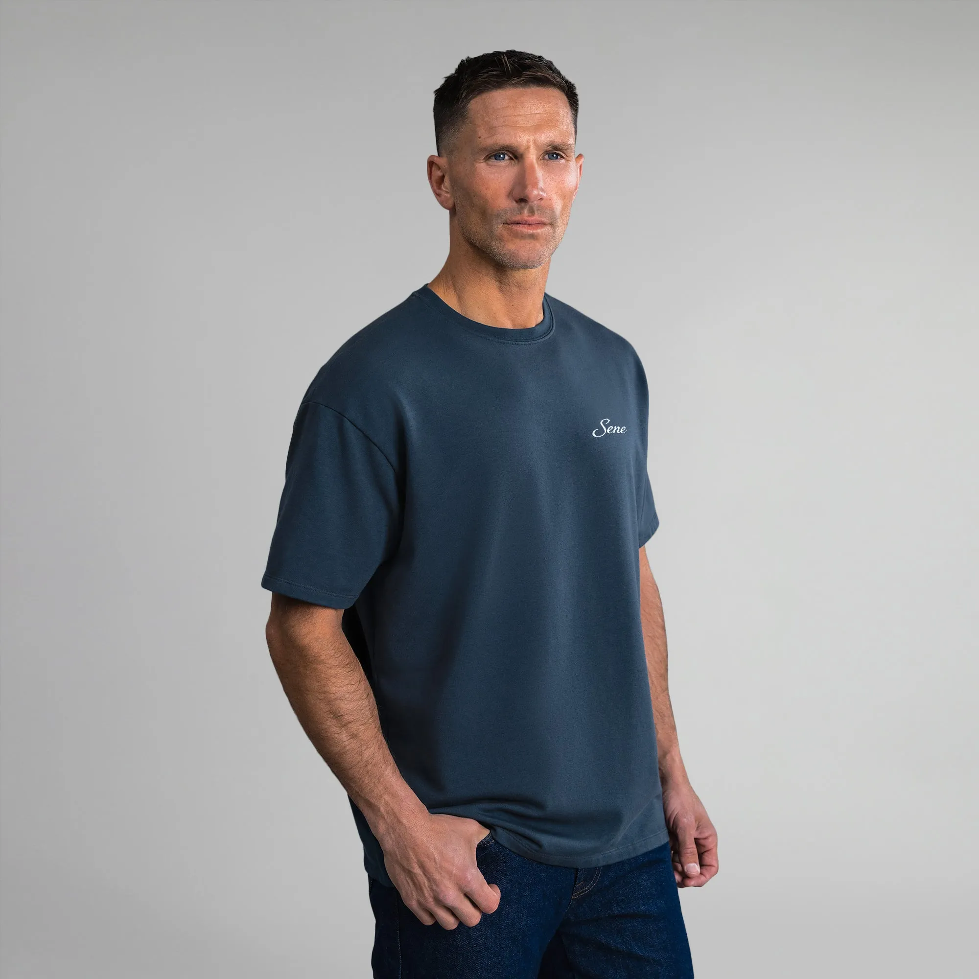 Cumulus Drop Script T-Shirt trait mark
