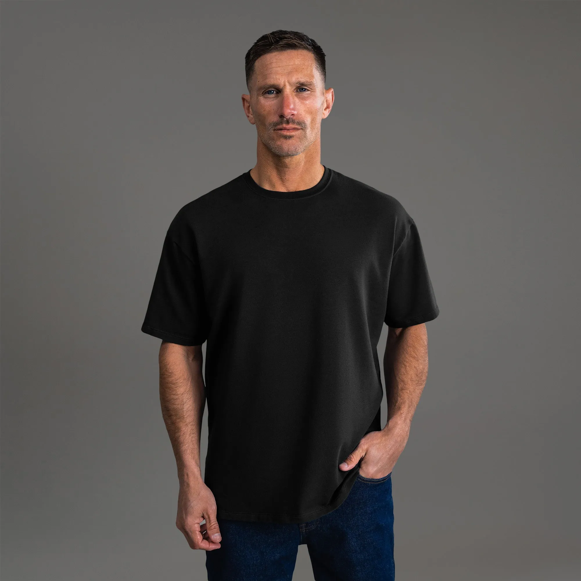 Cumulus Drop Shoulder T-Shirt chic commute