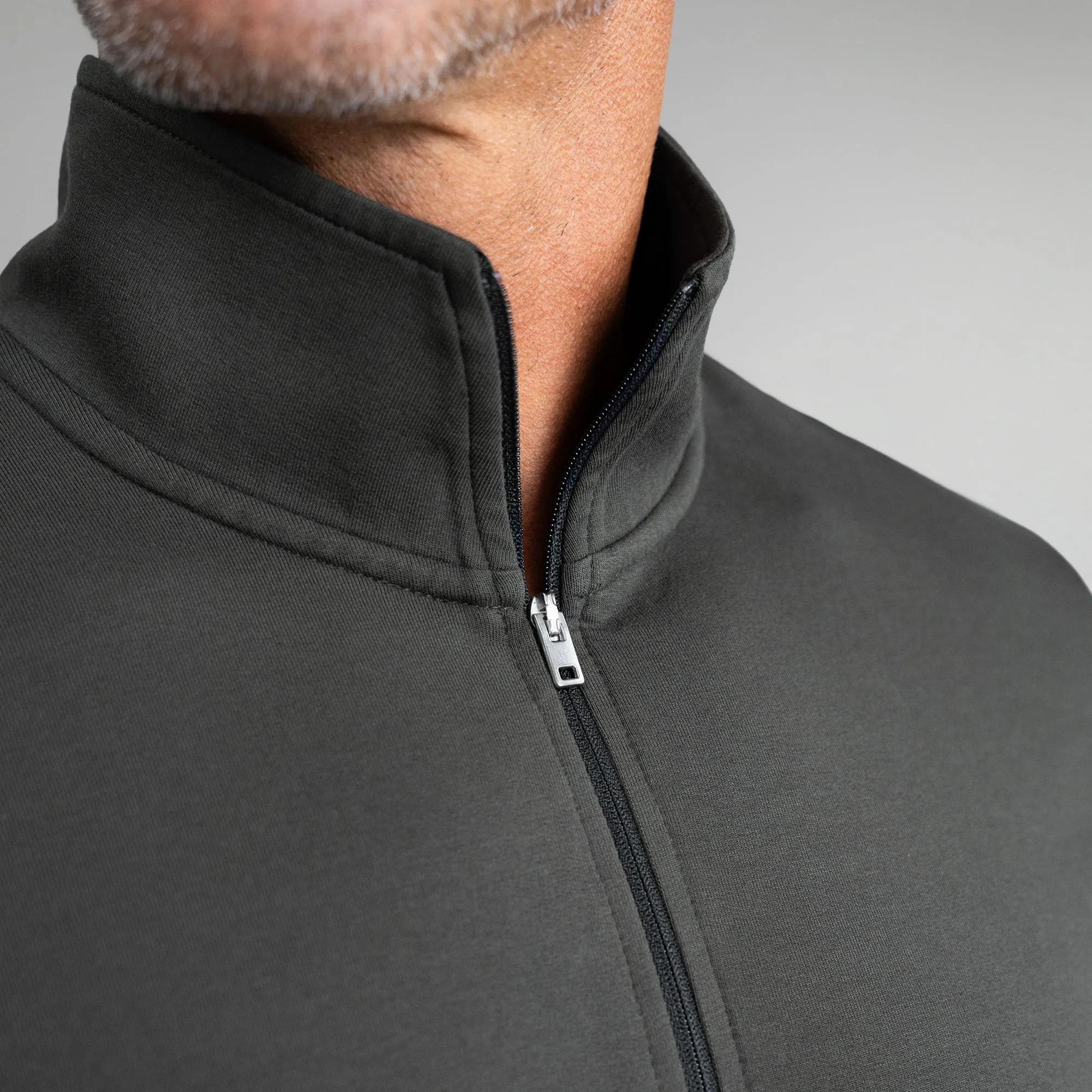 Cumulus Quarter Zip - Smoke style echo