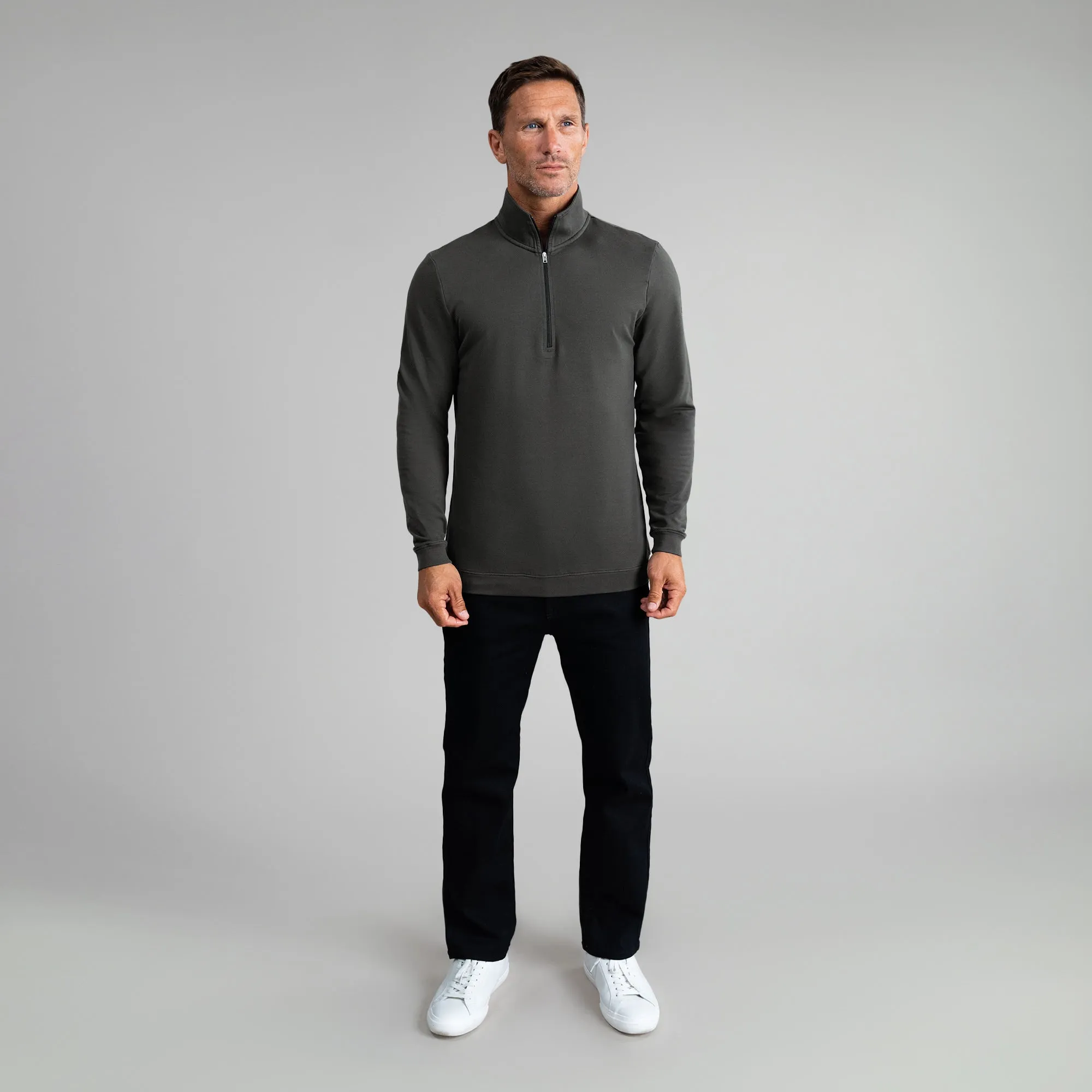 Cumulus Quarter Zip - Smoke birthday gift