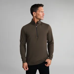 Cumulus Quarter Zip - Umber photo ready