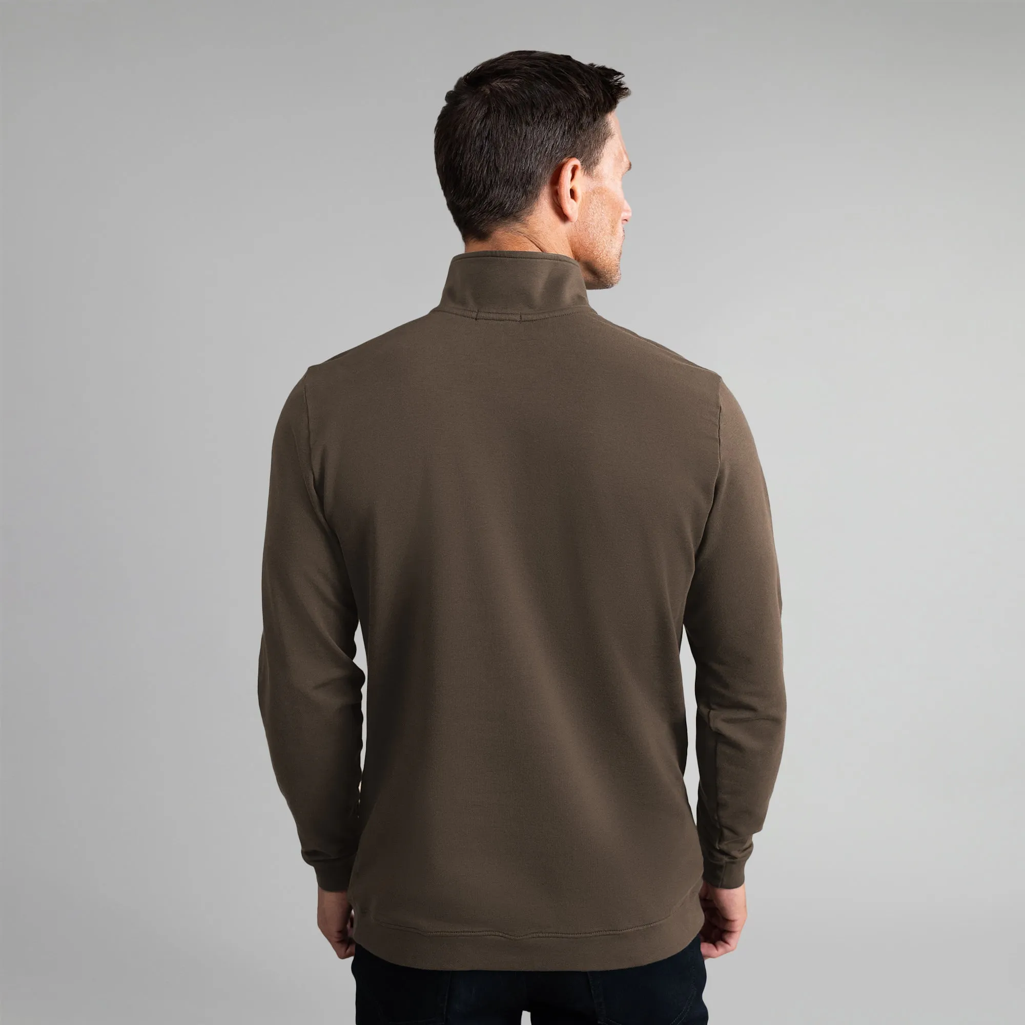 Cumulus Quarter Zip - Umber go easy
