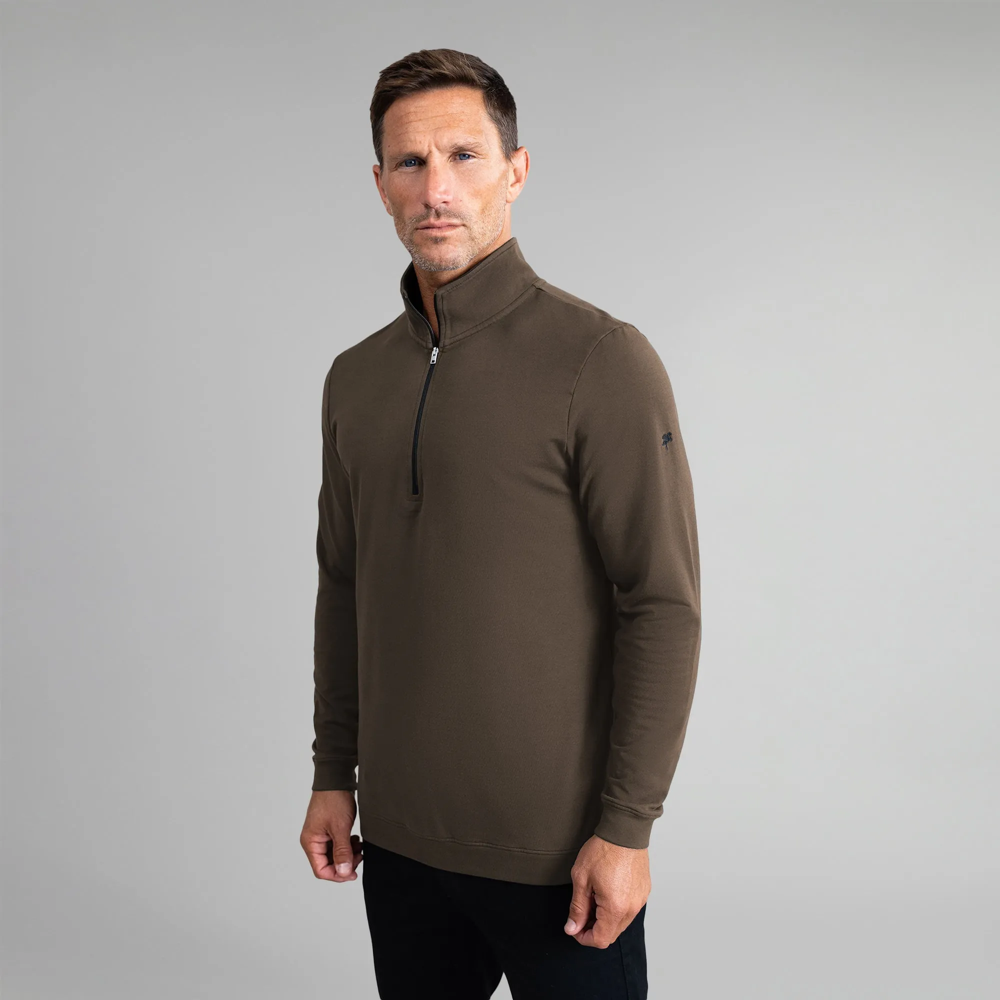 Cumulus Quarter Zip - Umber impact soft