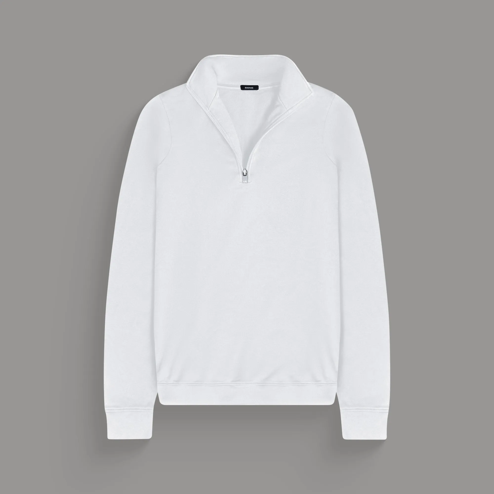 Cumulus Quarter Zip - White artsy look
