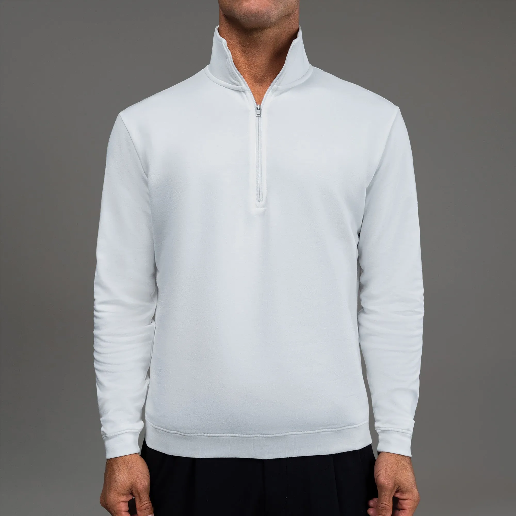 Cumulus Quarter Zip - White photo ready