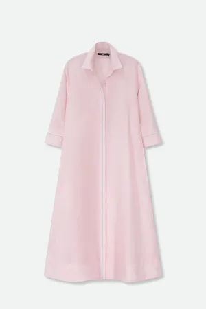 DANNI DRESS IN ITALIAN LINEN PINK STRIPE easy accent DANNI DRESS IN ITALIAN LINEN PINK STRIPE life artistry