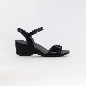 Dansko Arielle (Women's) - Black Glazed Kid Leather Airport Look