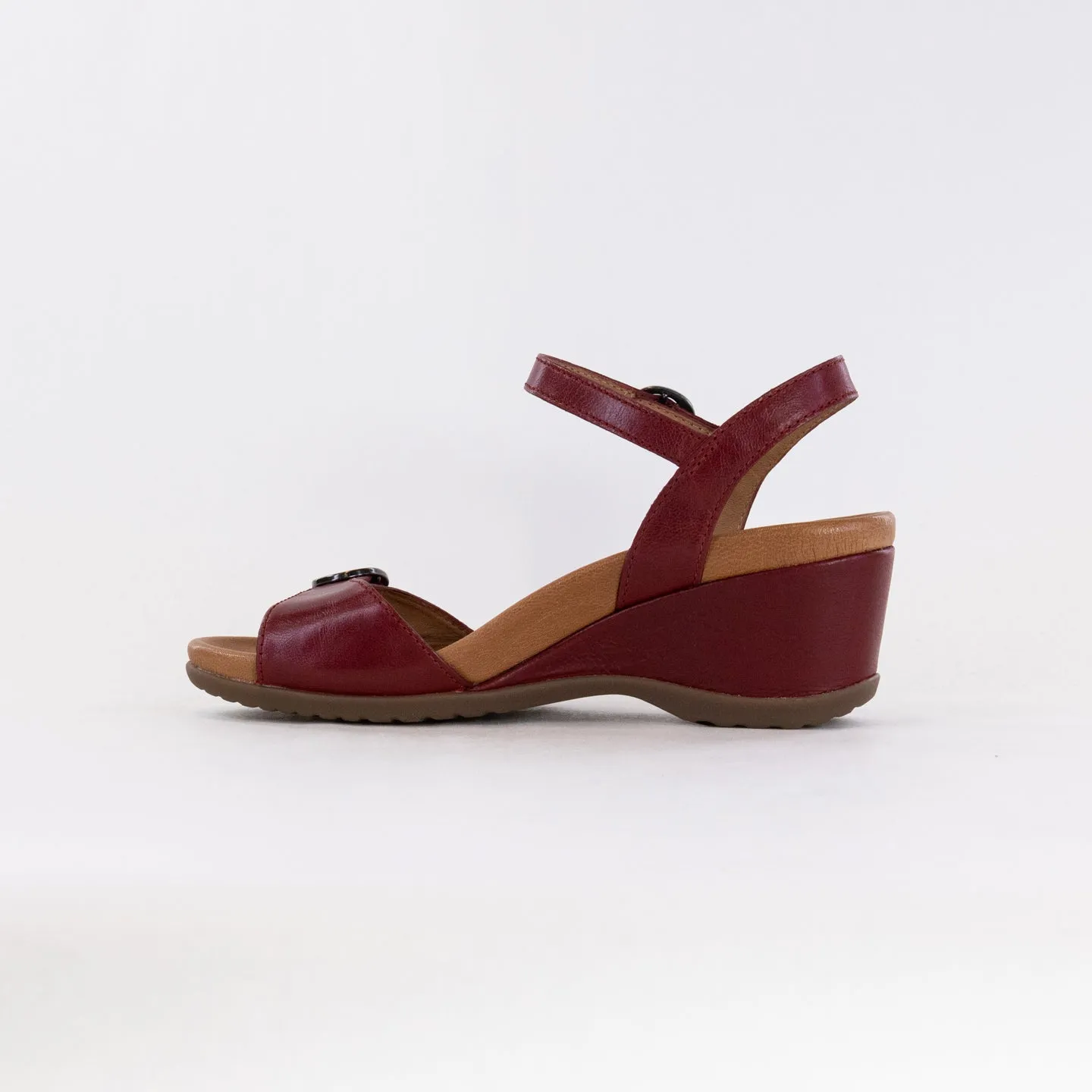 Dansko Arielle (Women's) - Red Glazed Kid Leather Spa Mood