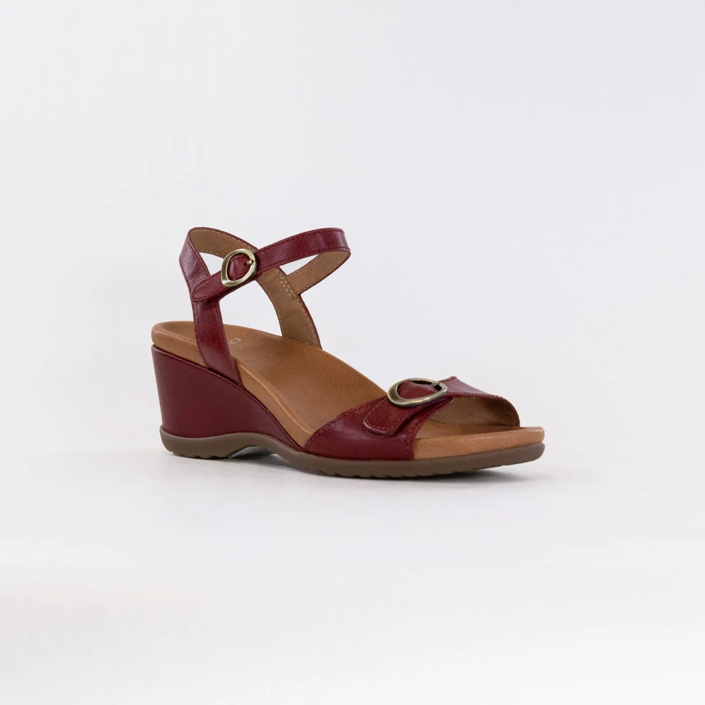 Dansko Arielle (Women's) - Red Glazed Kid Leather Fresh Vibe