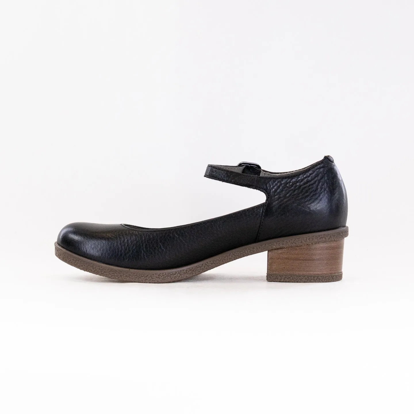 Dansko Deena (Women's) - Black Waterproof Tumbled soft footbed