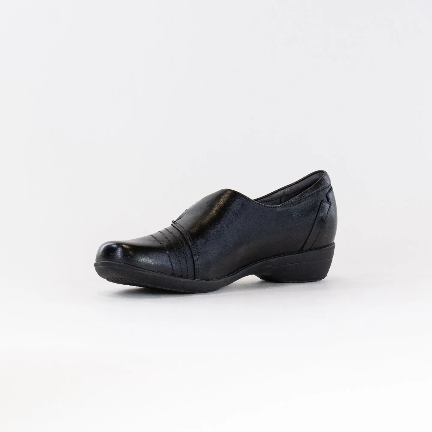 Dansko Franny (Women's) - Black Leather dust proof
