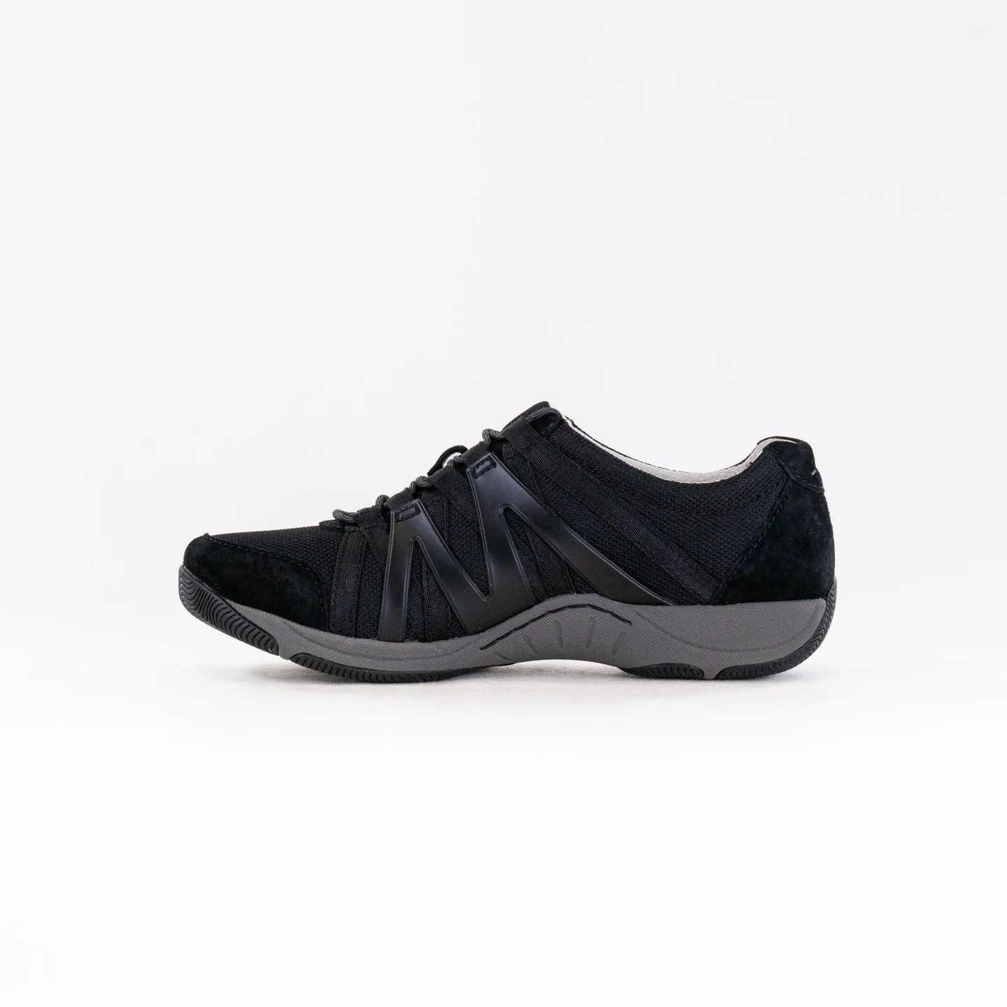 Dansko Henriette Wide (Women's) - Black/Black flexible base