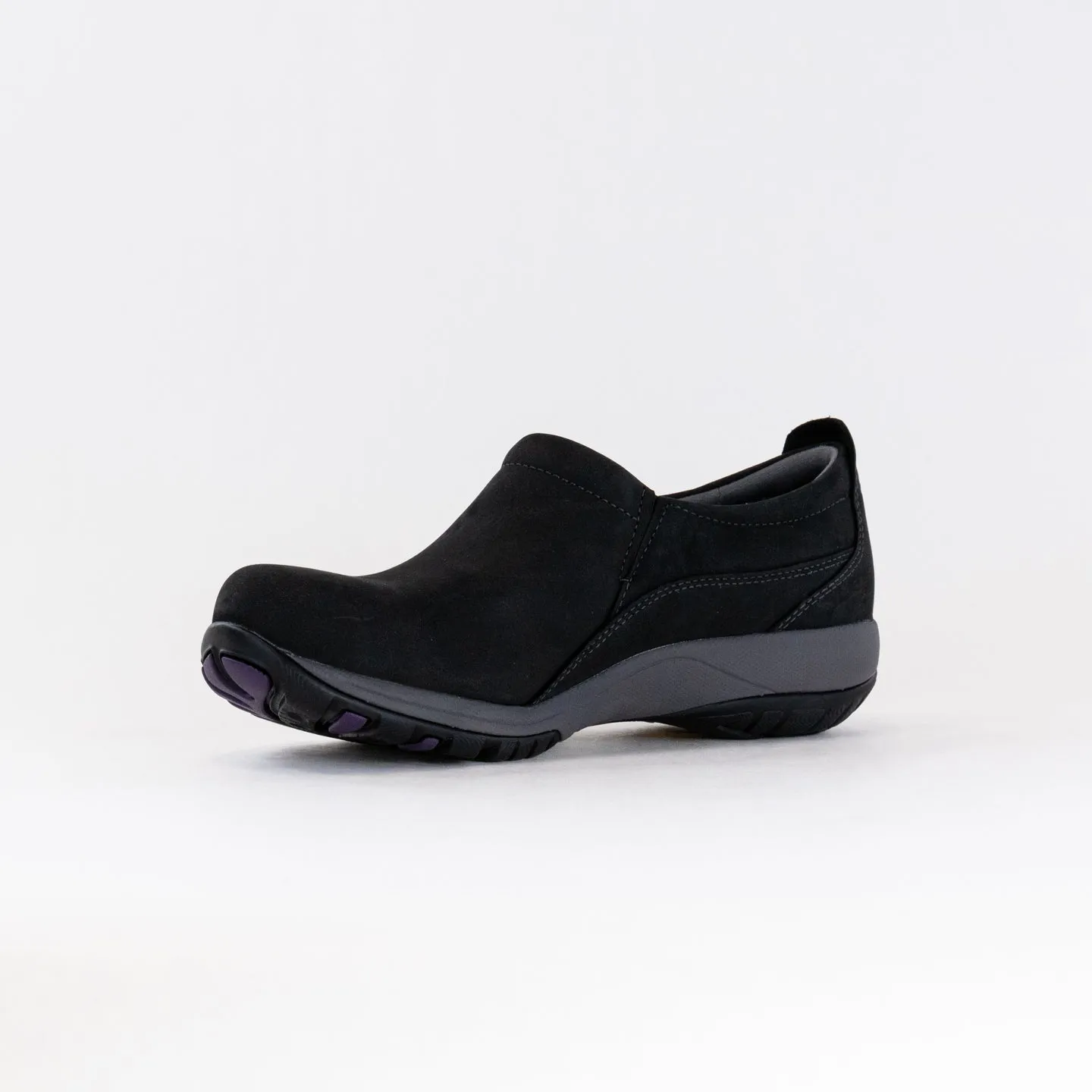 Dansko Patti Waterproof (Women's) - Black Milled Nubuck friction sole