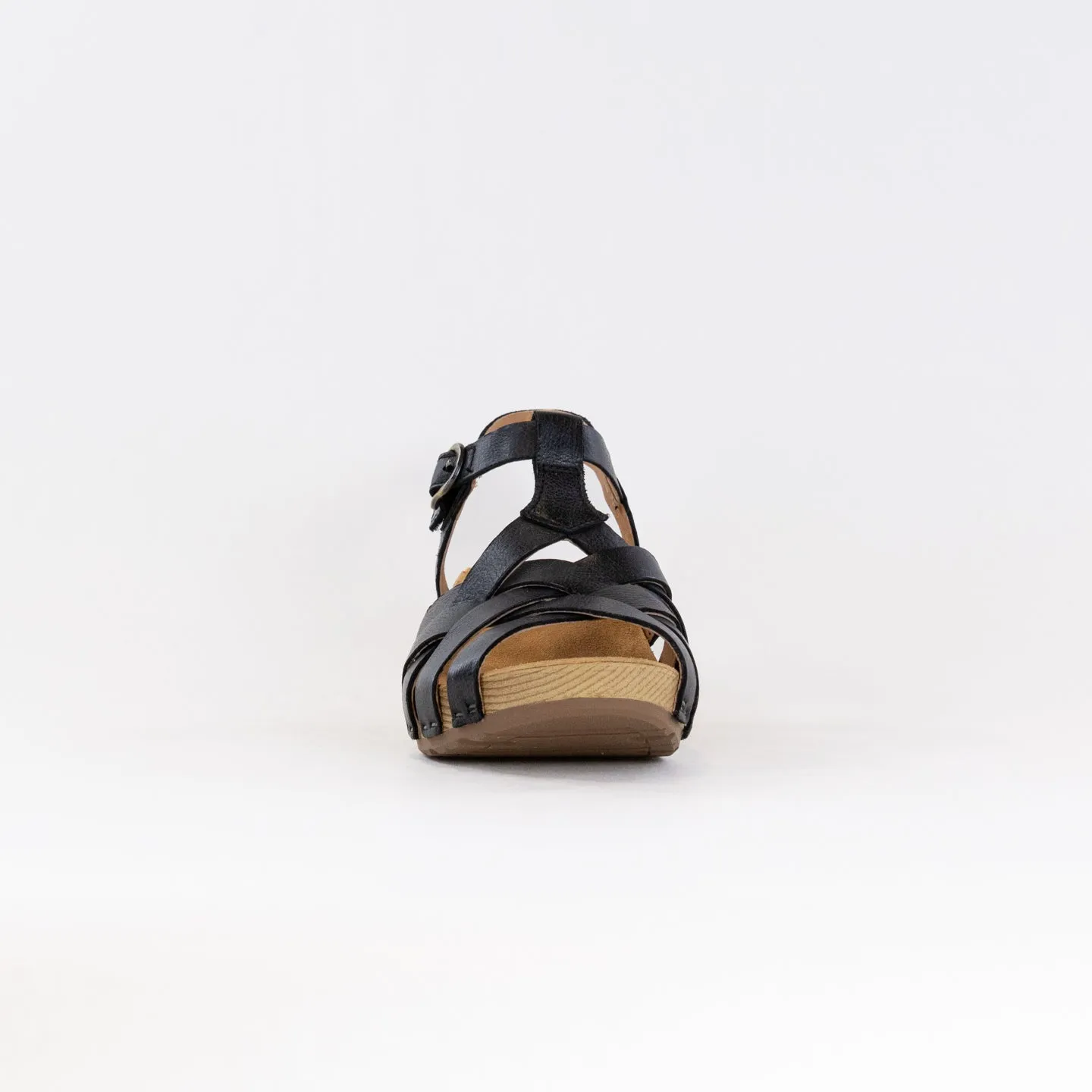 Dansko Tinley (Women's) - Black Milled Burnished Leather Urban Cool
