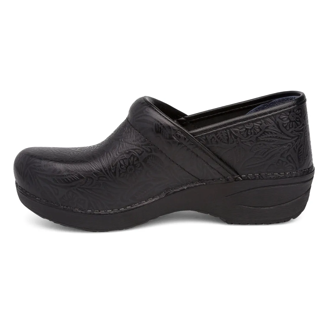Dansko XP 2.0 (Women's) - Black Floral Tooled ground guard