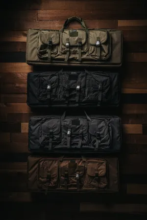 Death Dealer Tactical Double Rifle Case commuter kit Death Dealer Tactical Double Rifle Case warm note